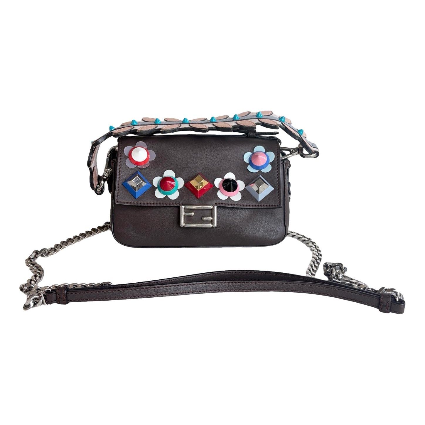 Baguette leather handbag