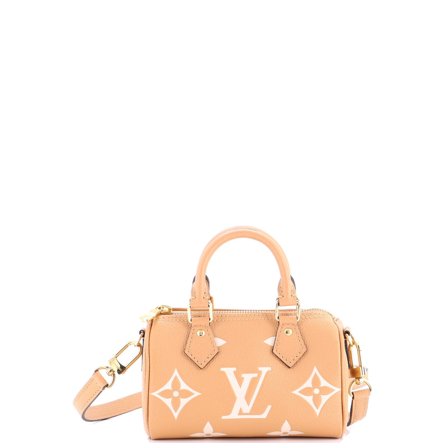 Louis Vuitton Speedy Bandouliere NM Bag Bicolor Monogram Empreinte Giant Nano