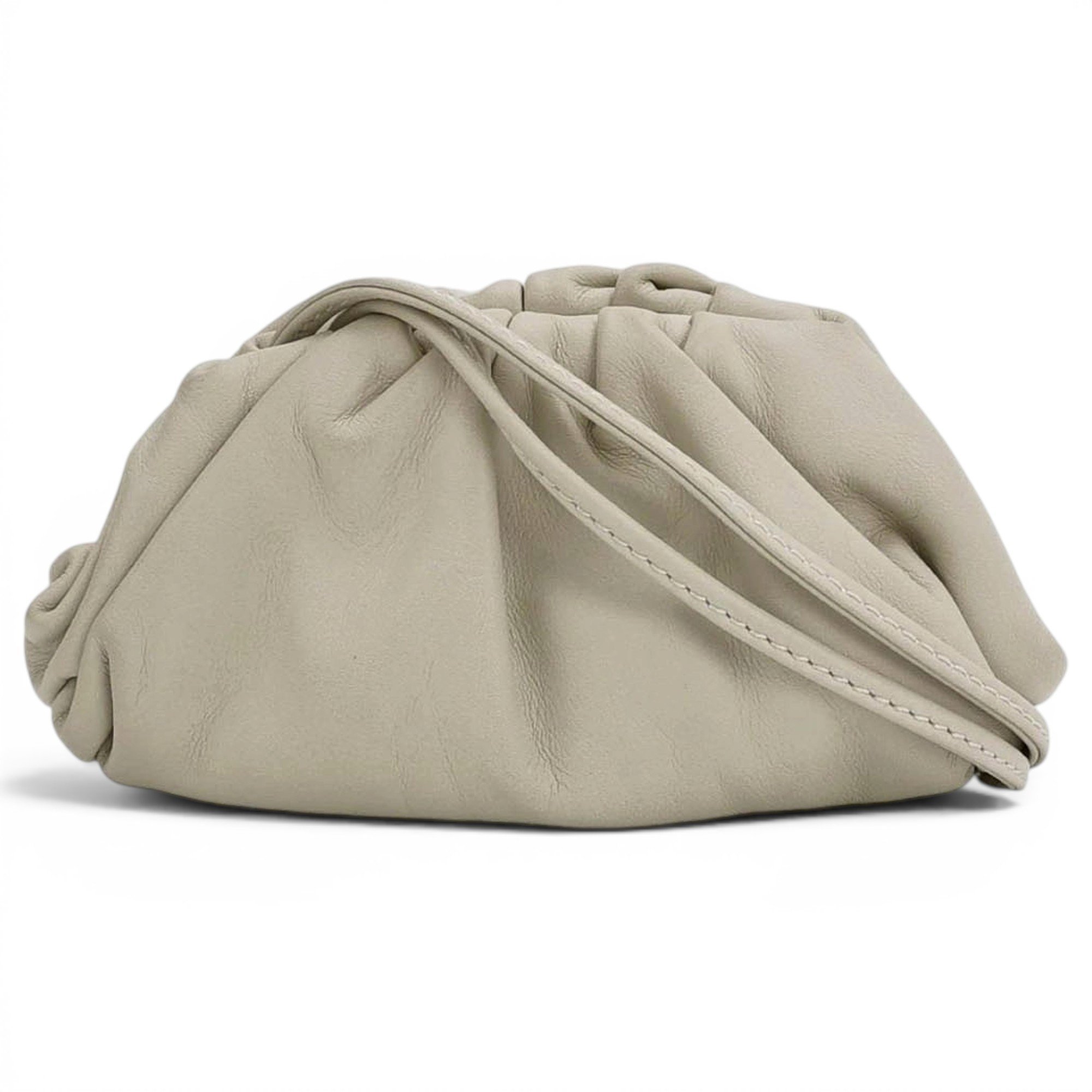 Pouch leather handbag