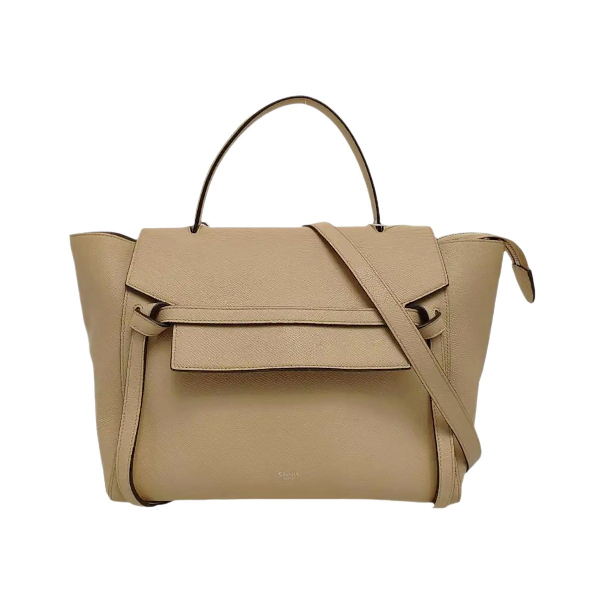 Belt leather handbag
