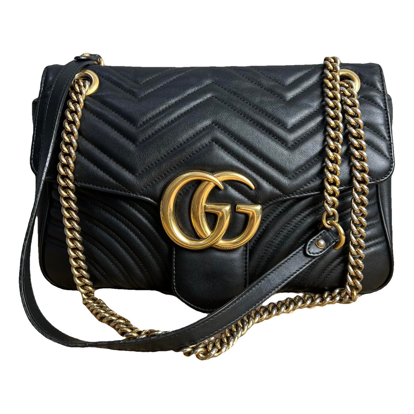GG Marmont Flap leather crossbody bag