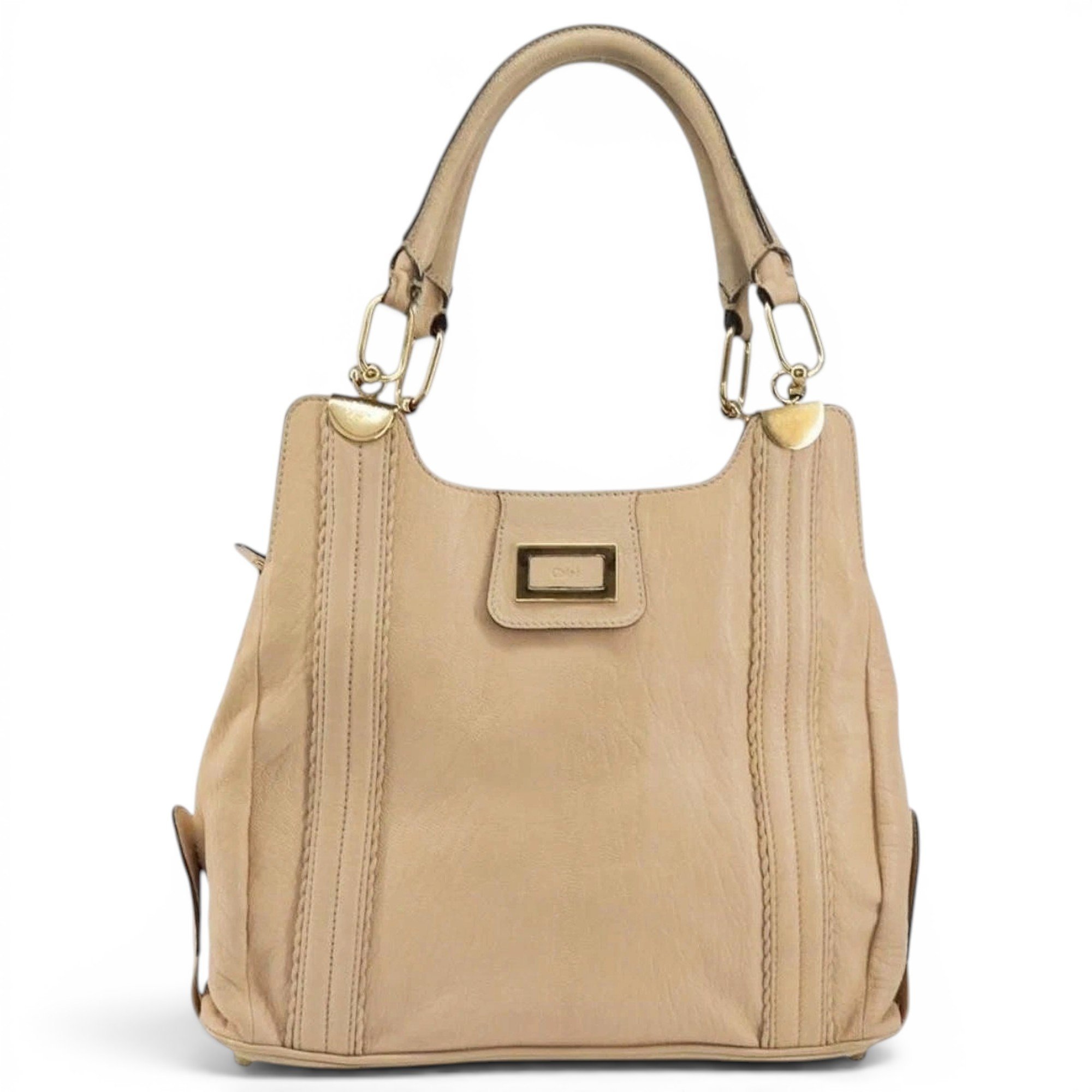 Leather tote