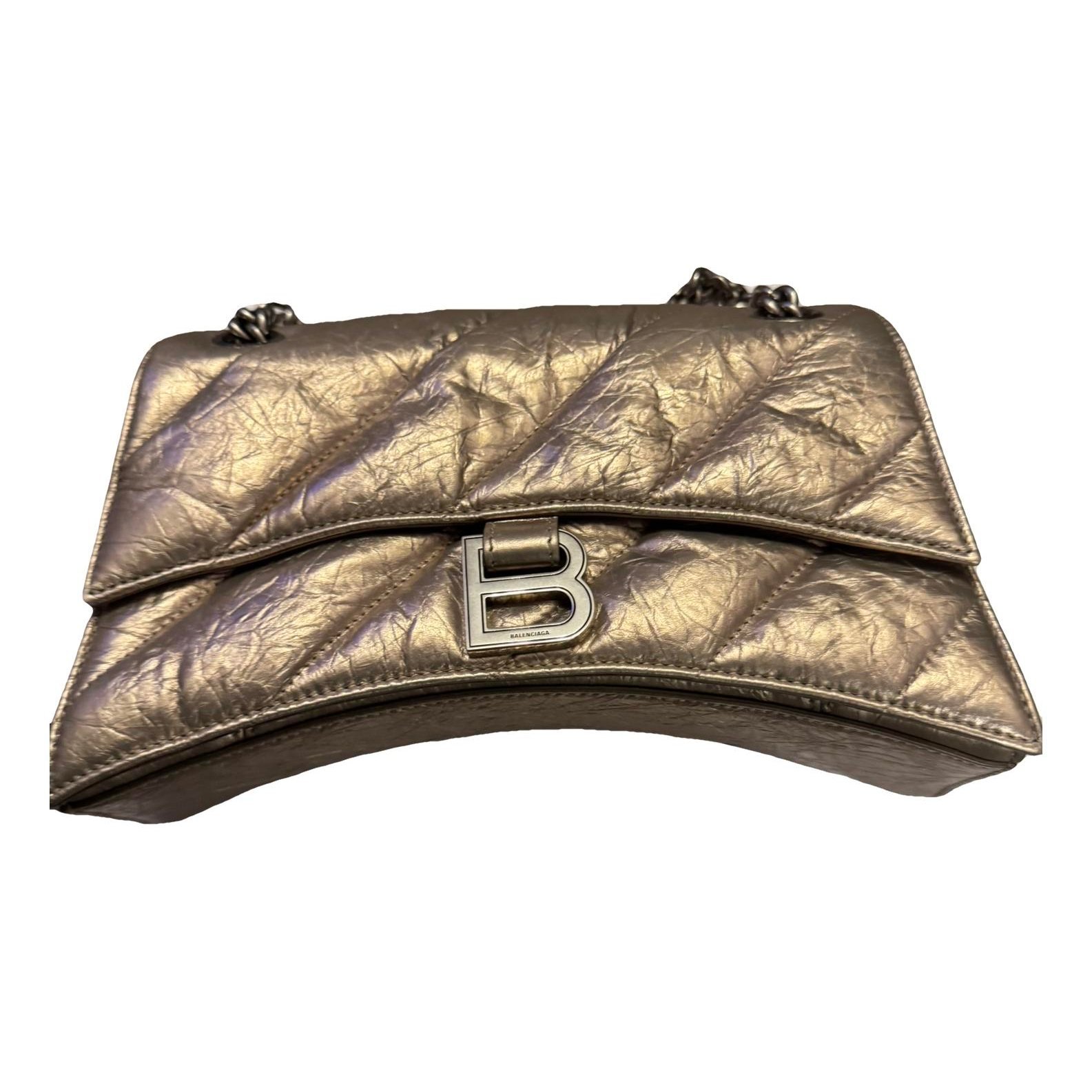 Crush leather crossbody bag