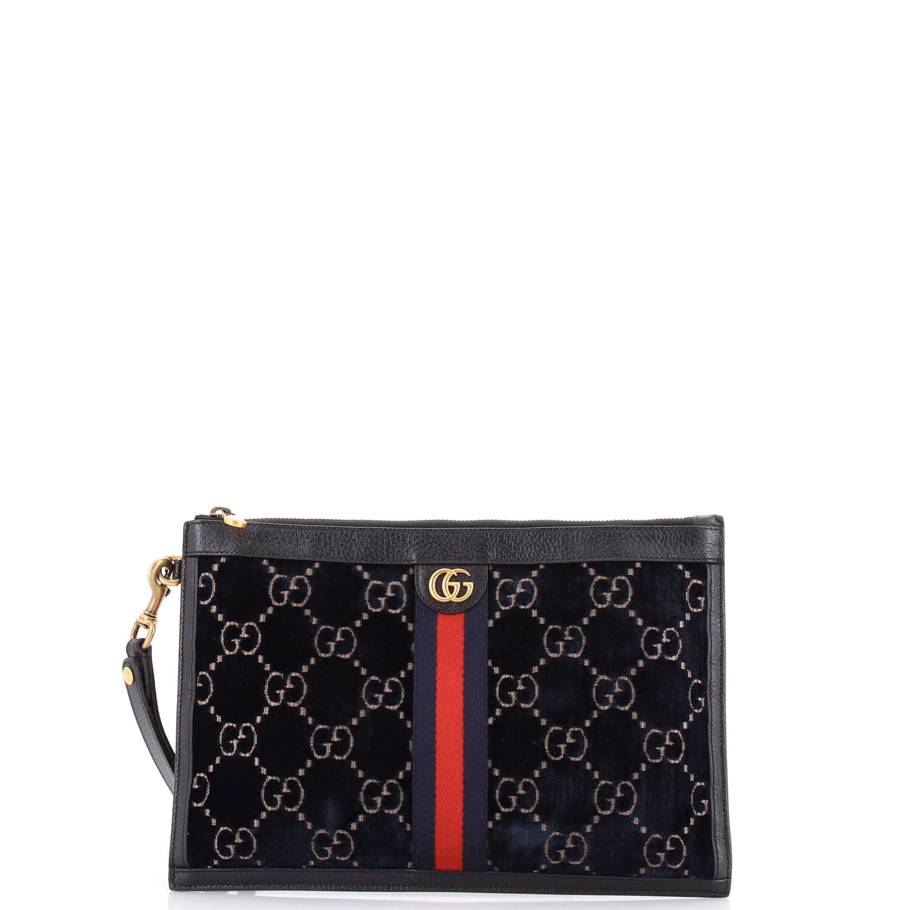 Ophidia Zip Pouch GG Velvet Large