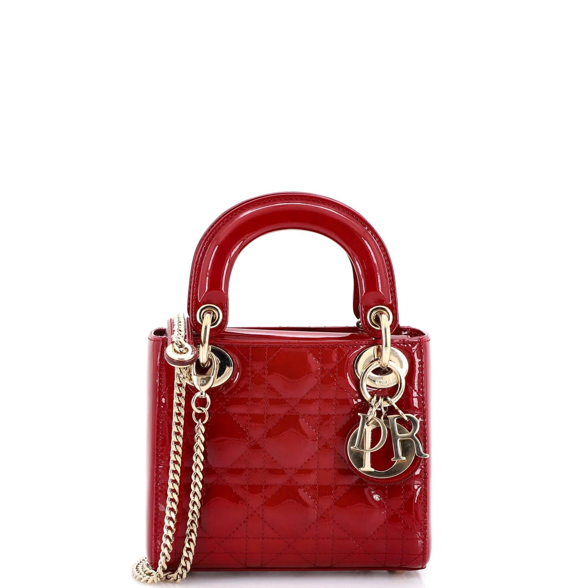 Patent leather handbag