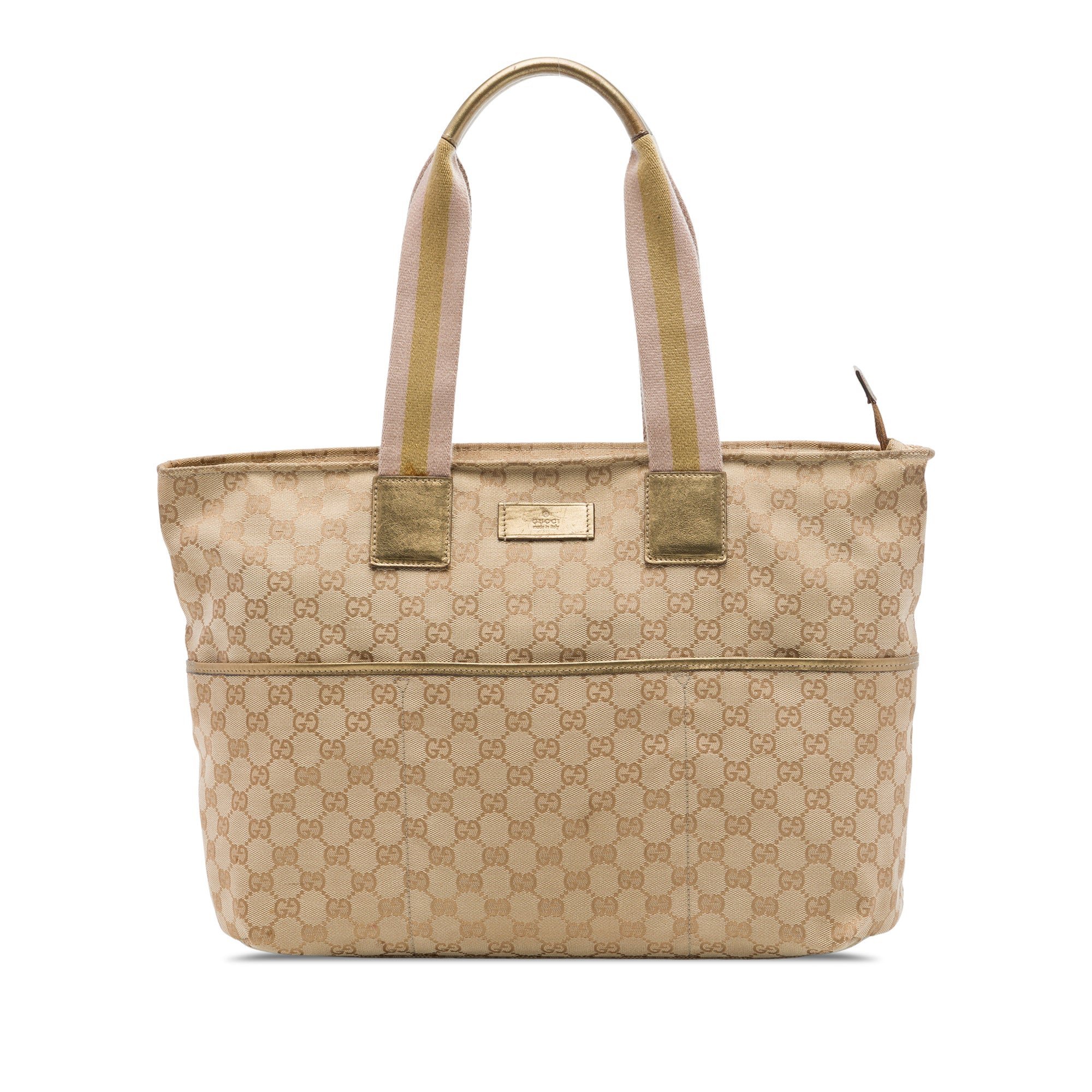 Gucci B leather tote