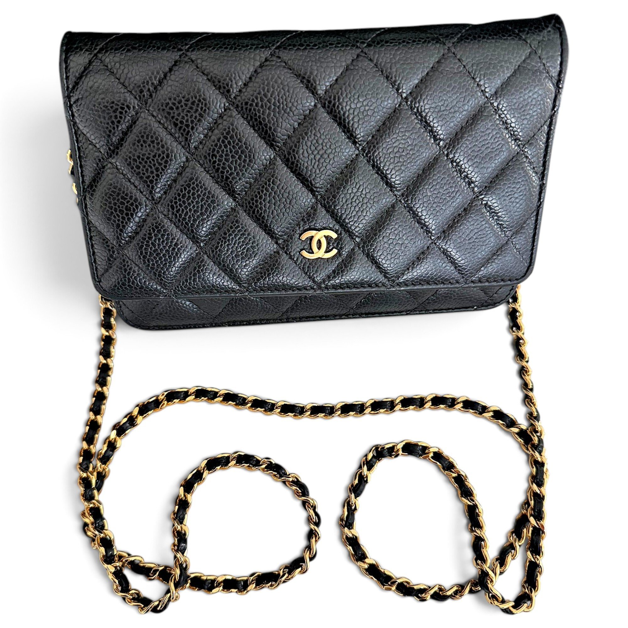 Leather clutch bag