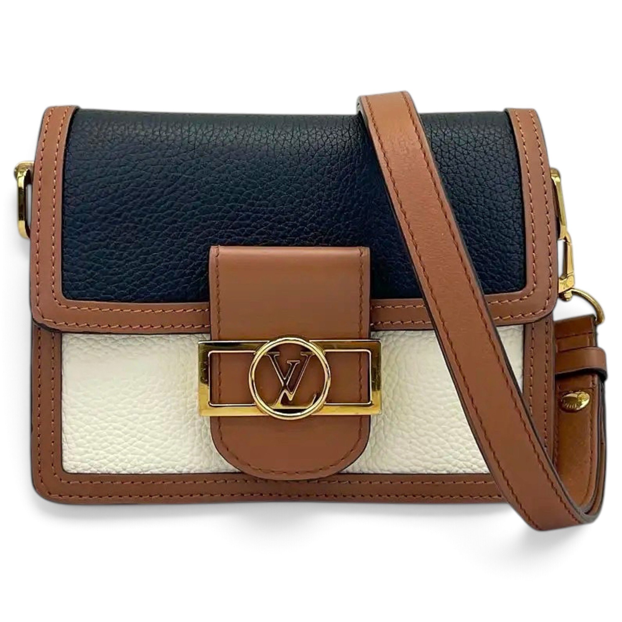 Dauphine leather handbag