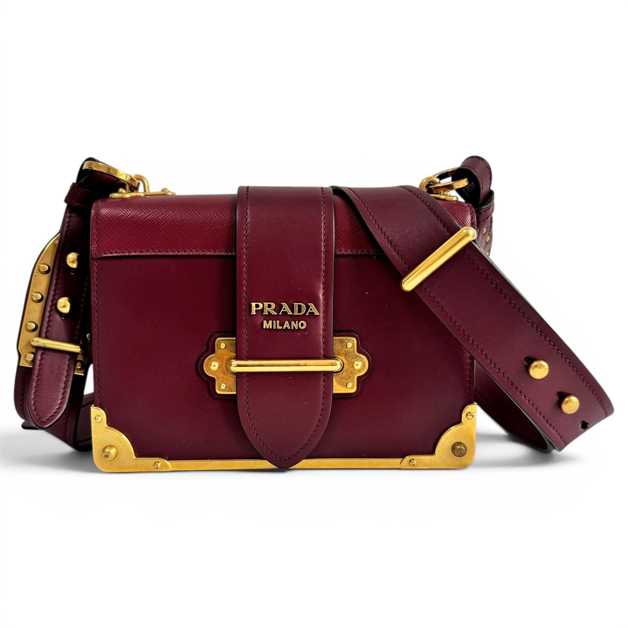 Cahier leather handbag