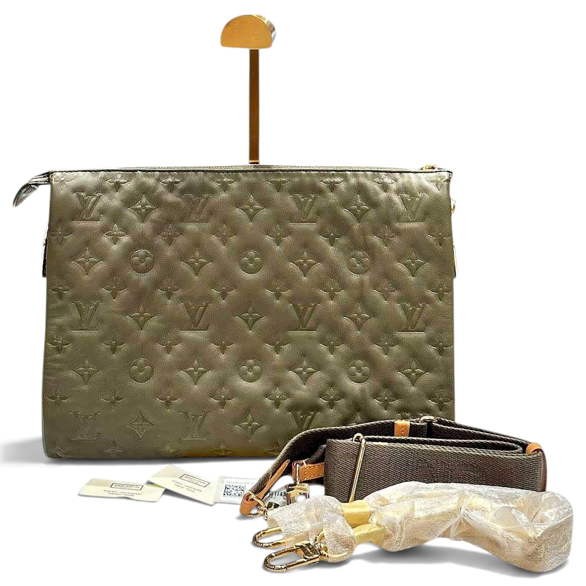 Coussin leather handbag