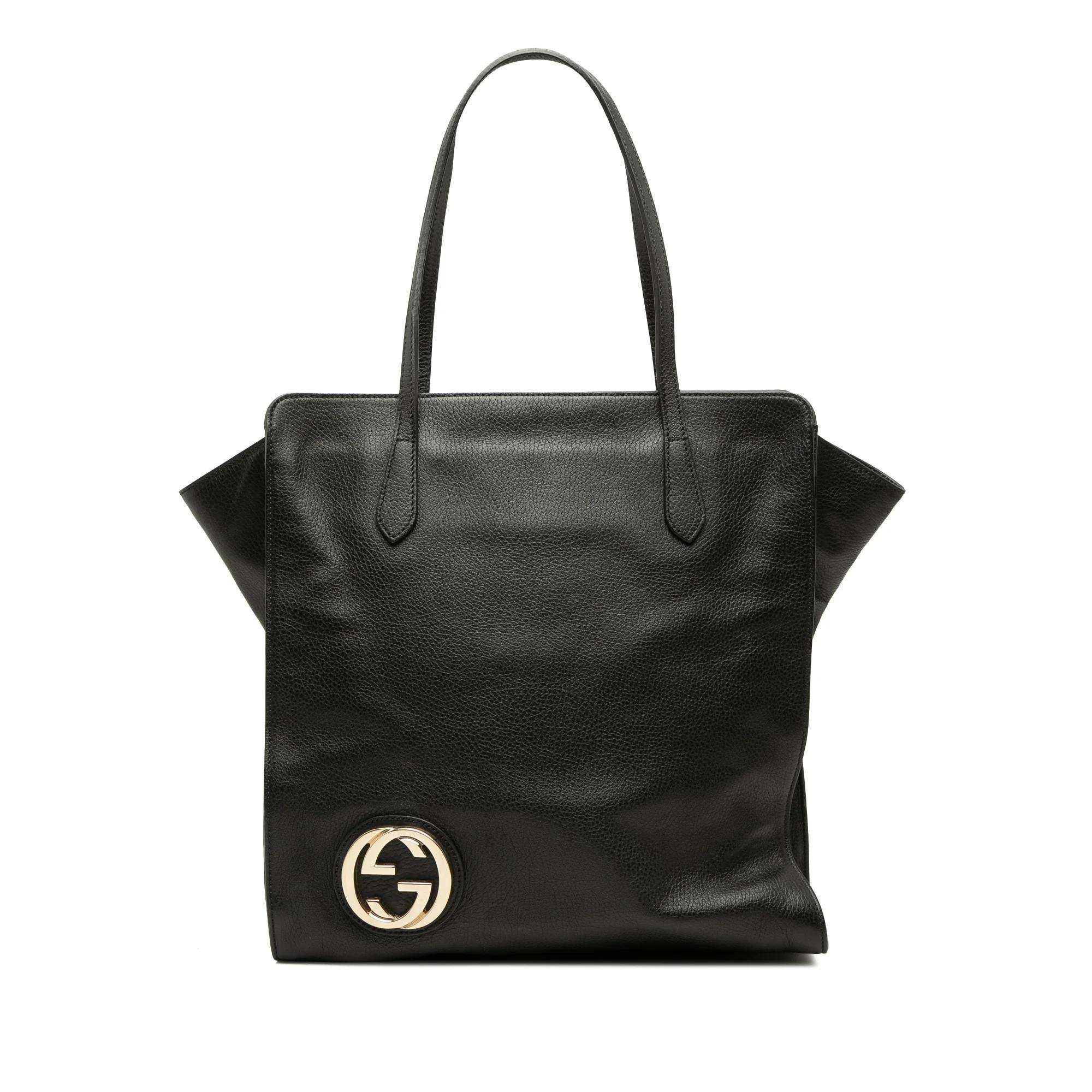 Interlocking pony-style calfskin tote