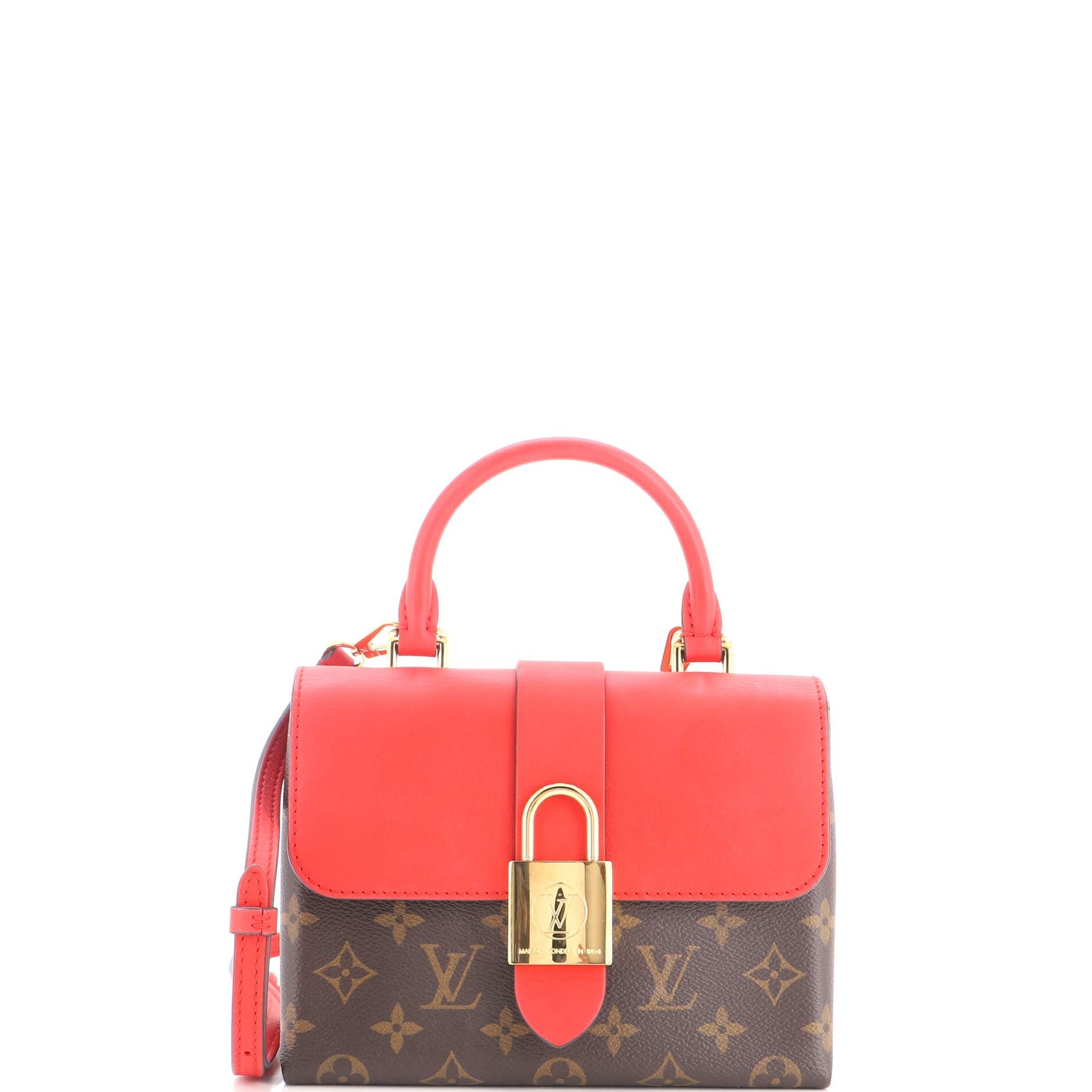 Locky Handbag Monogram Canvas with Leather BB