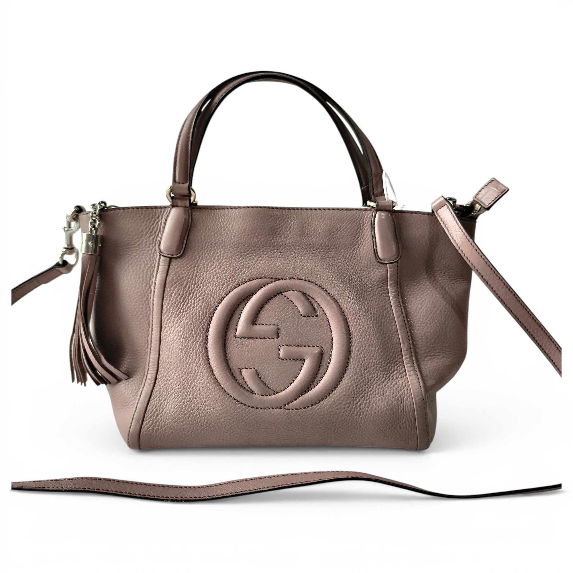 Soho Top Handle leather handbag