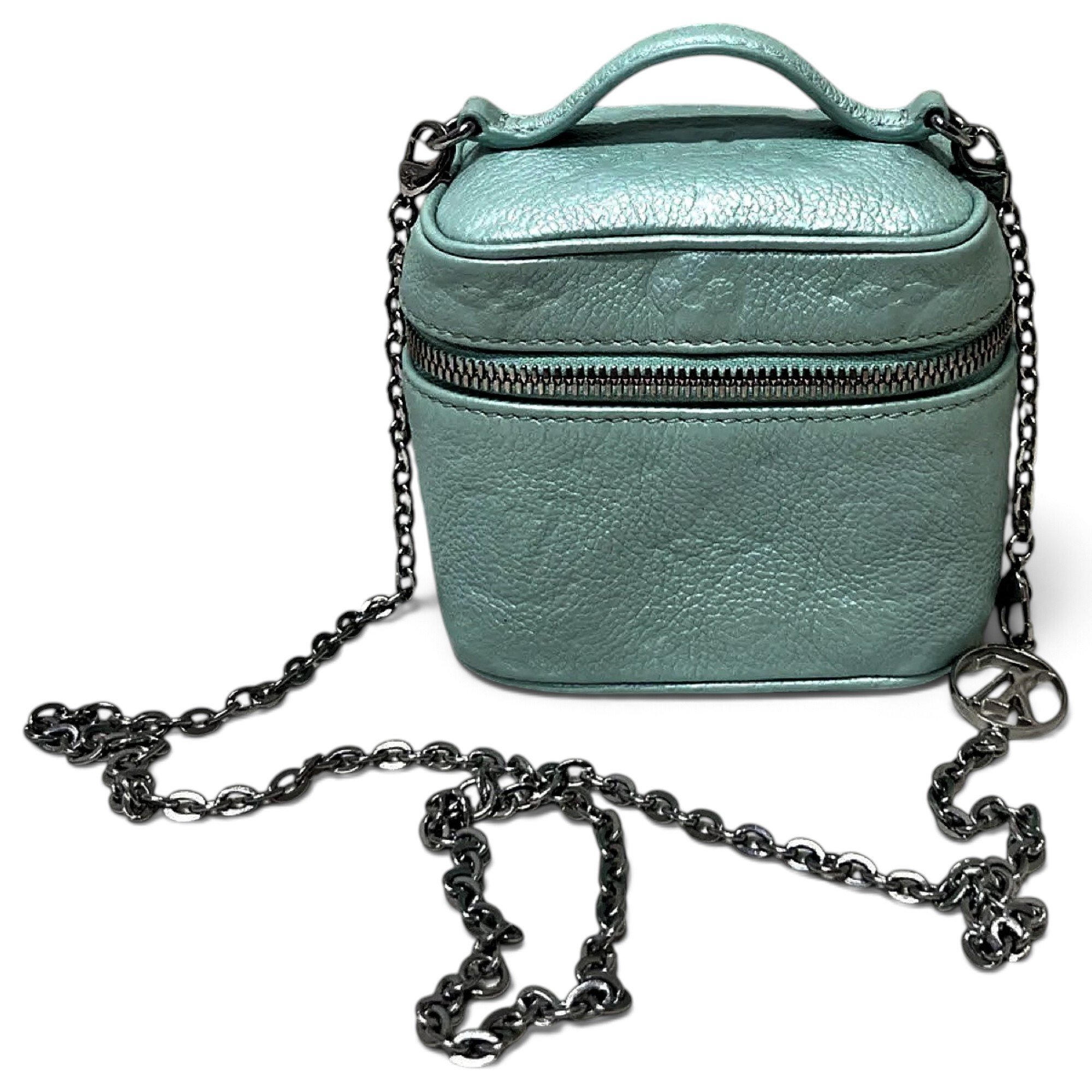 Vanity leather handbag