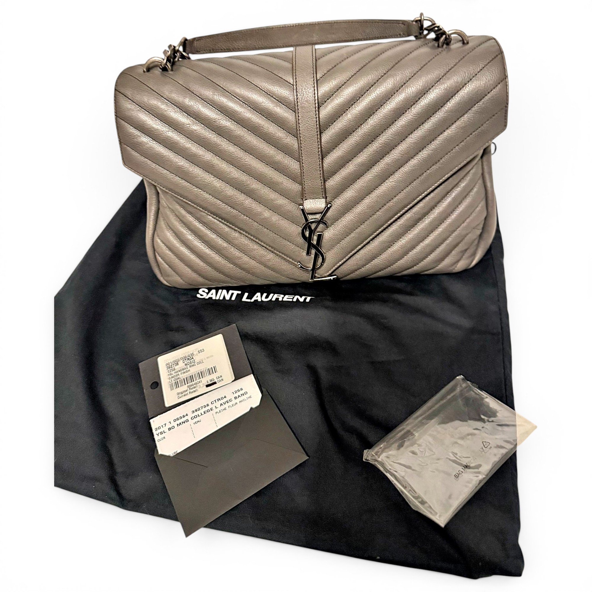 Collége monogramme leather handbag
