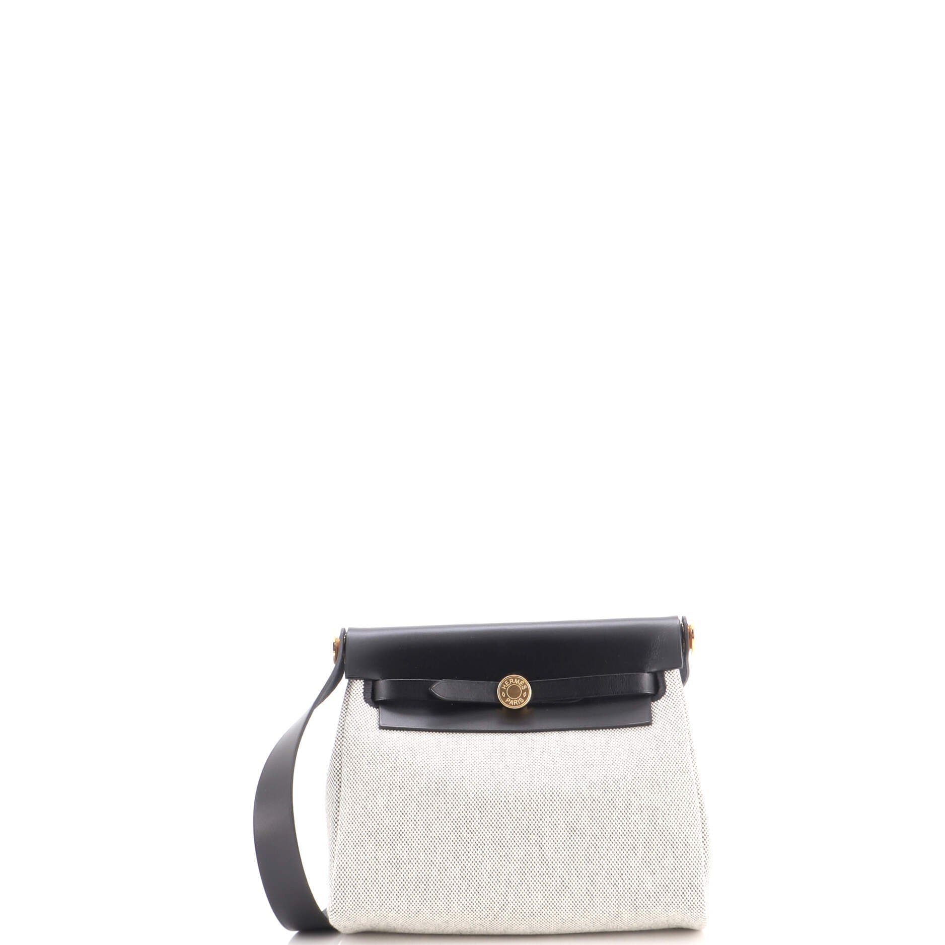 Herbag Zip Toile and Leather 20