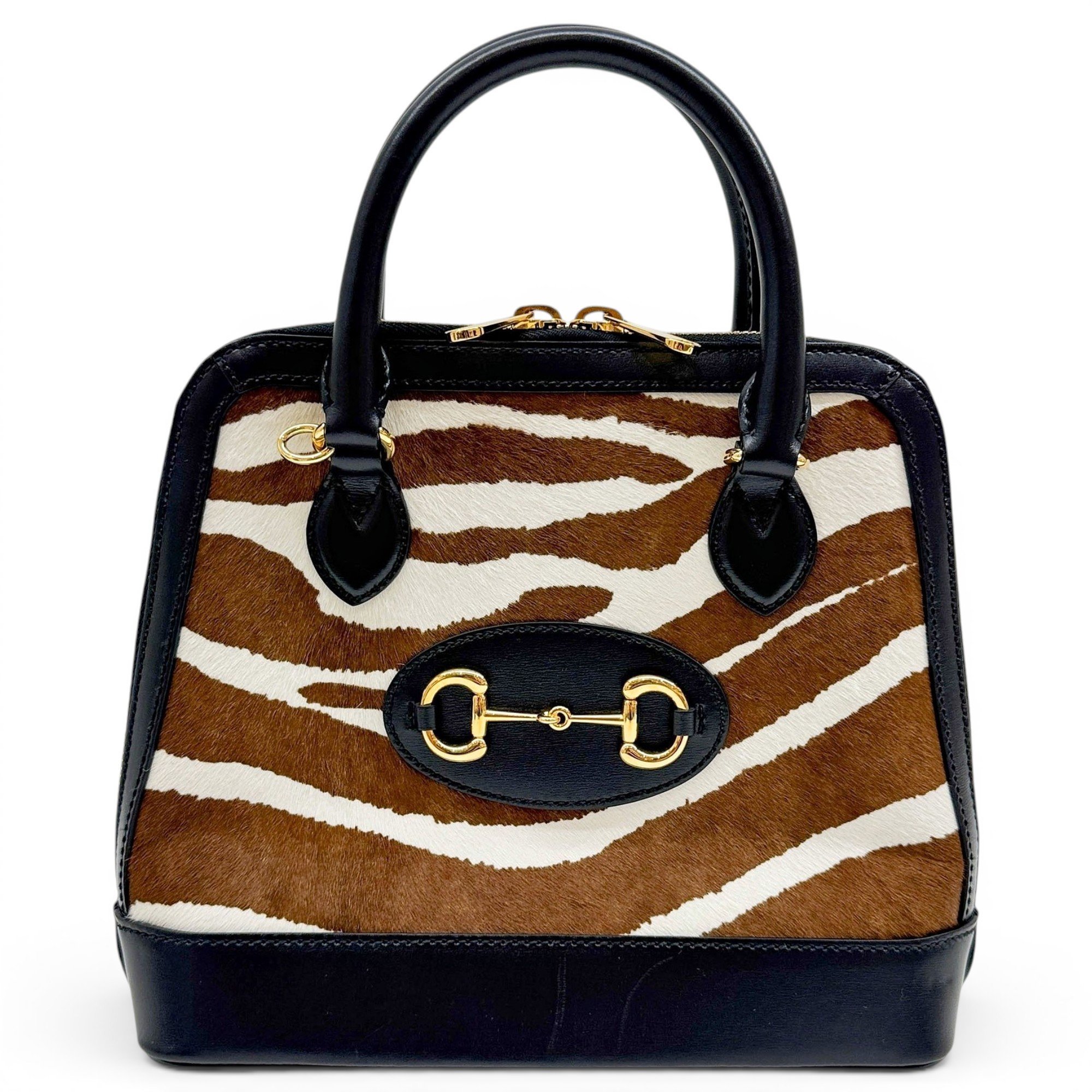 Handle Horsebit 1955 pony-style calfskin handbag