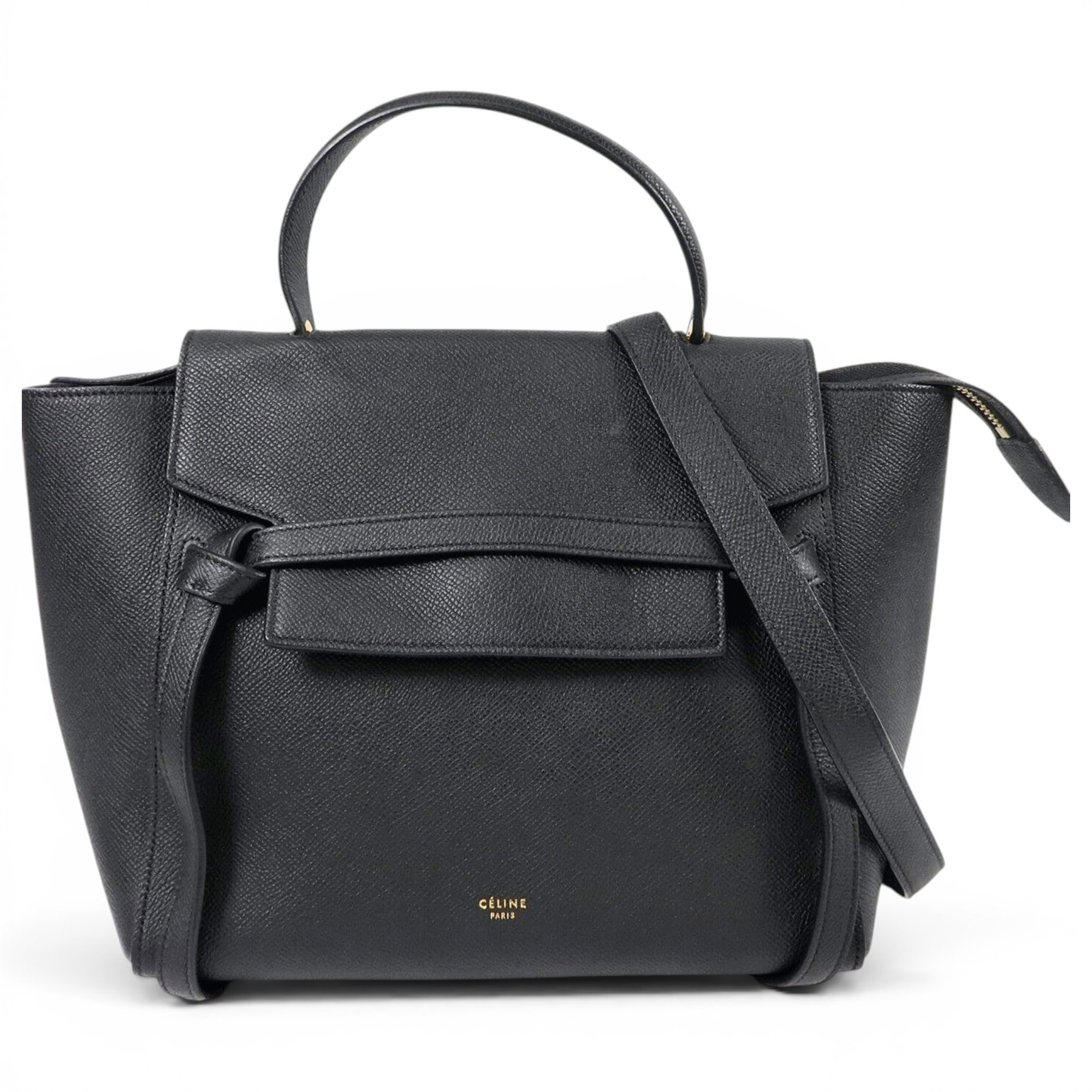 Belt leather handbag
