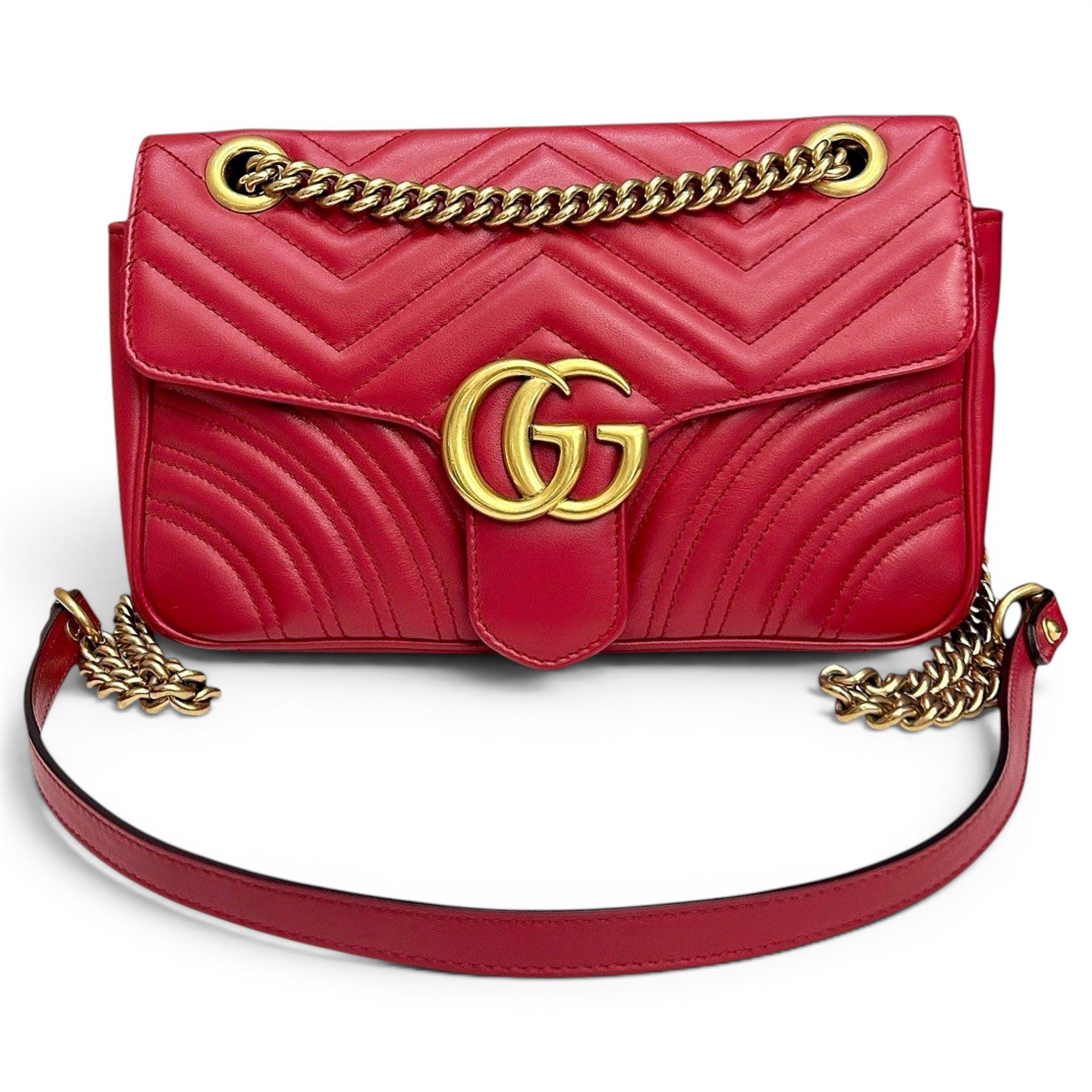 GG Marmont Flap leather handbag