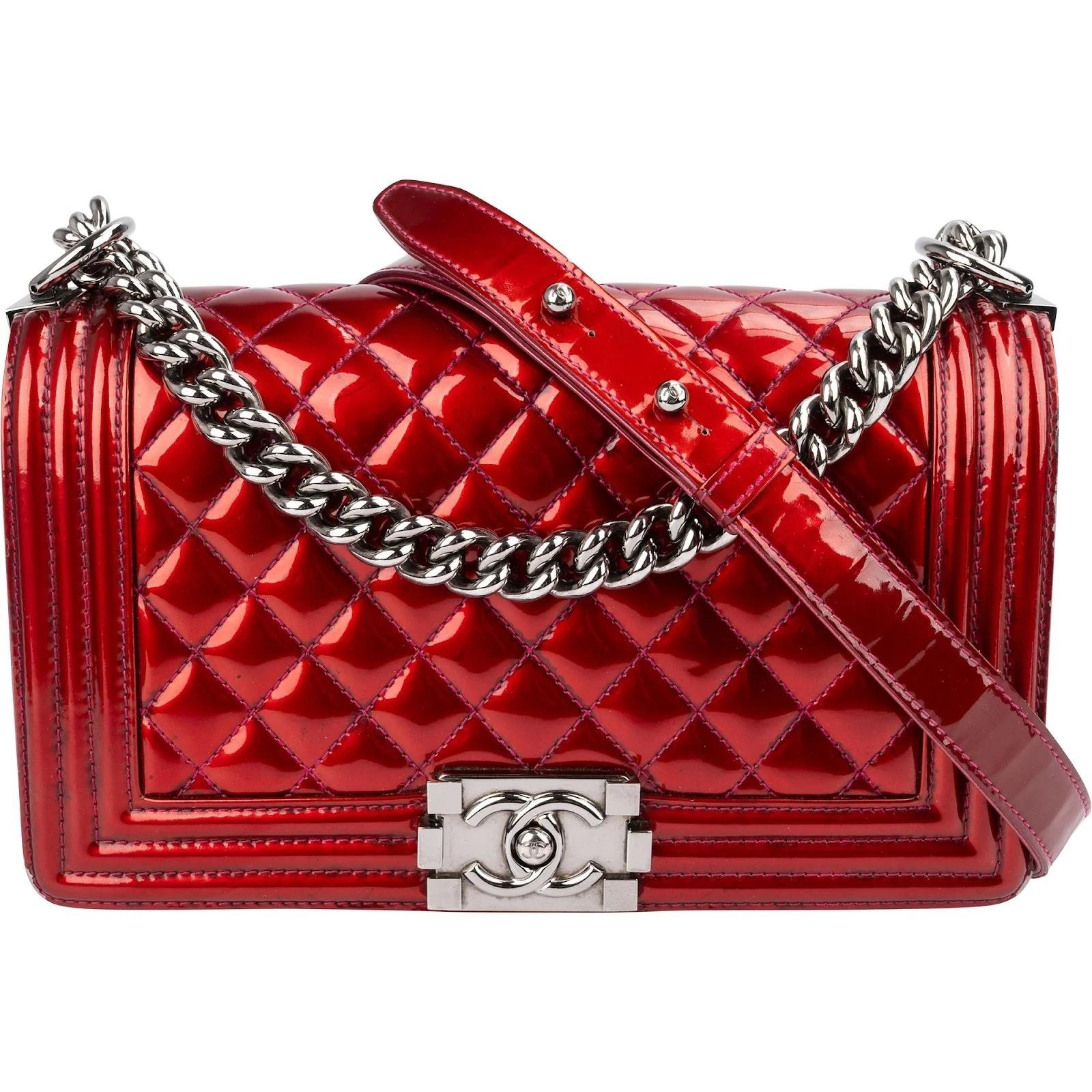 Boy patent leather crossbody bag