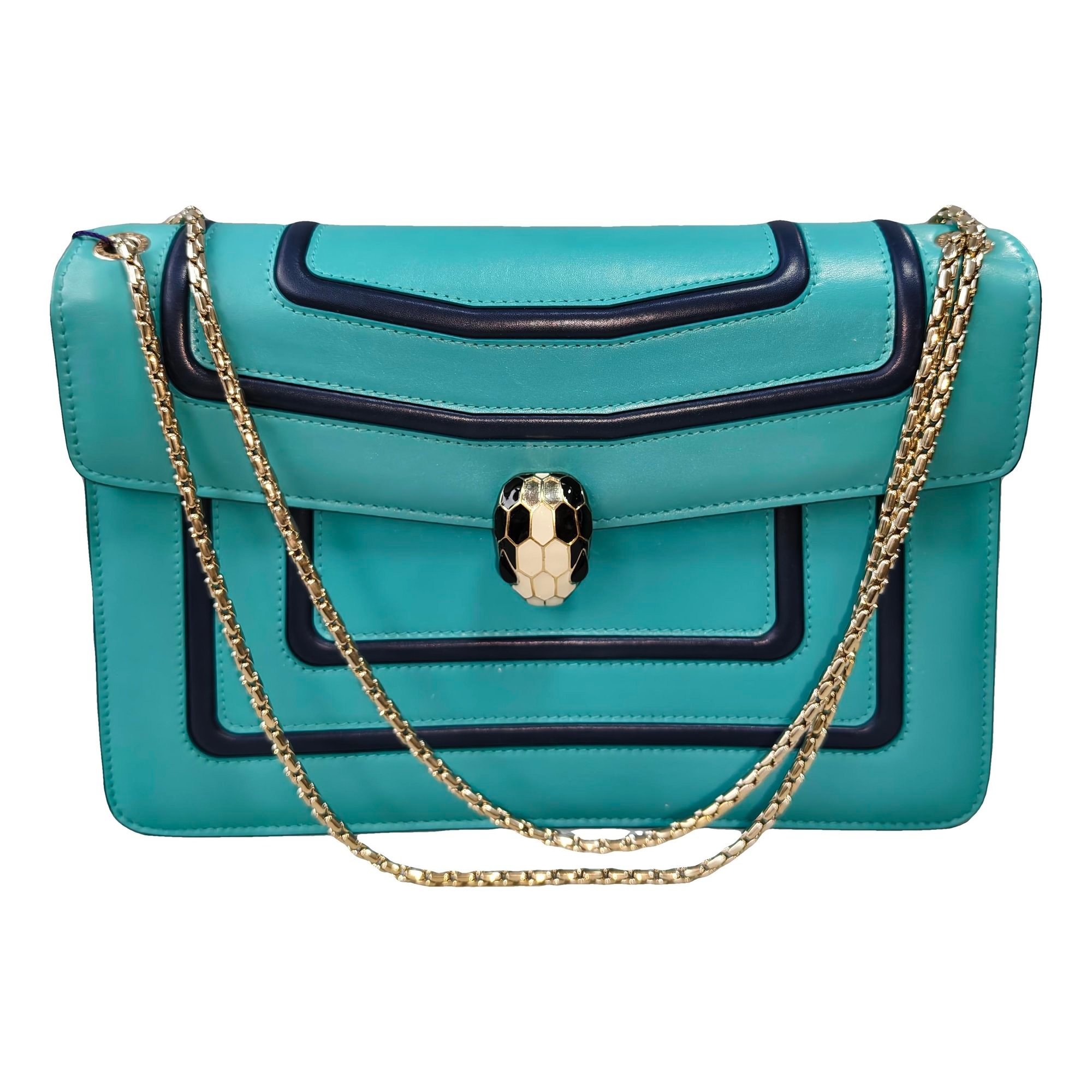 Serpenti leather handbag