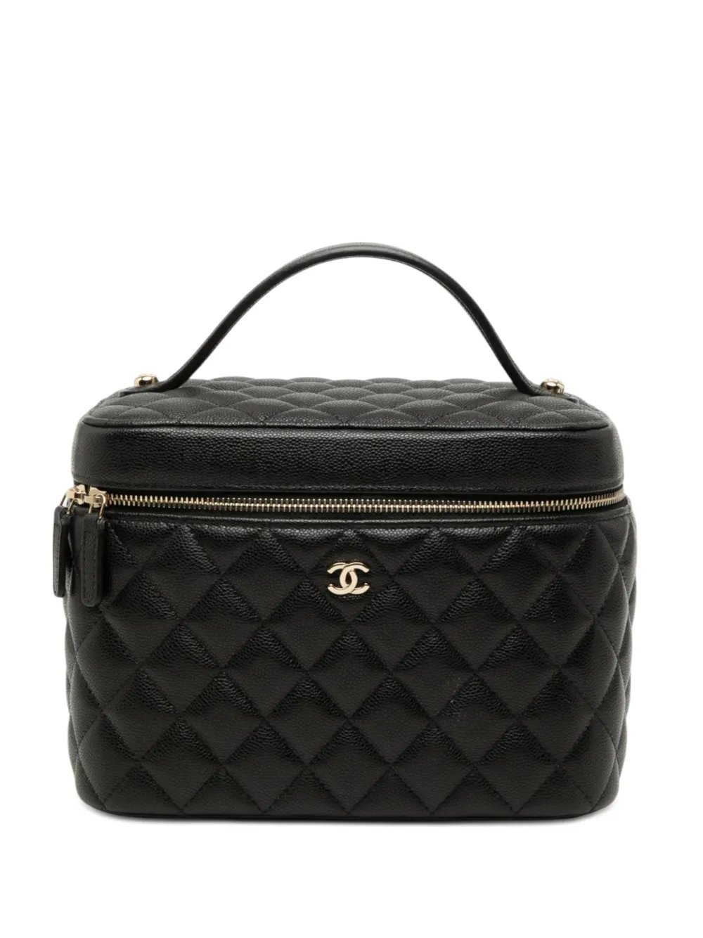 2021-2026 Medium CC Quilted Caviar Case vanity bag
