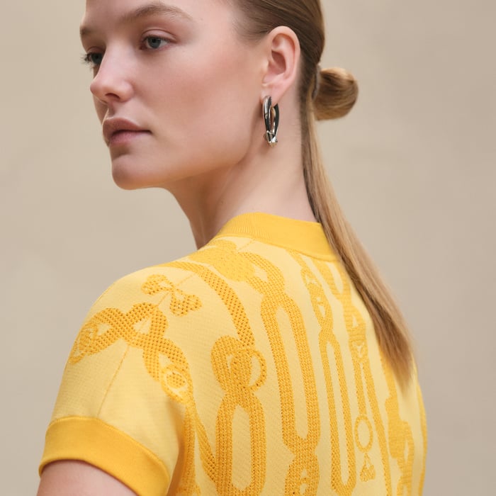 Jaune Mimosa "Palefroi Remix" Short Sleeve Sweater