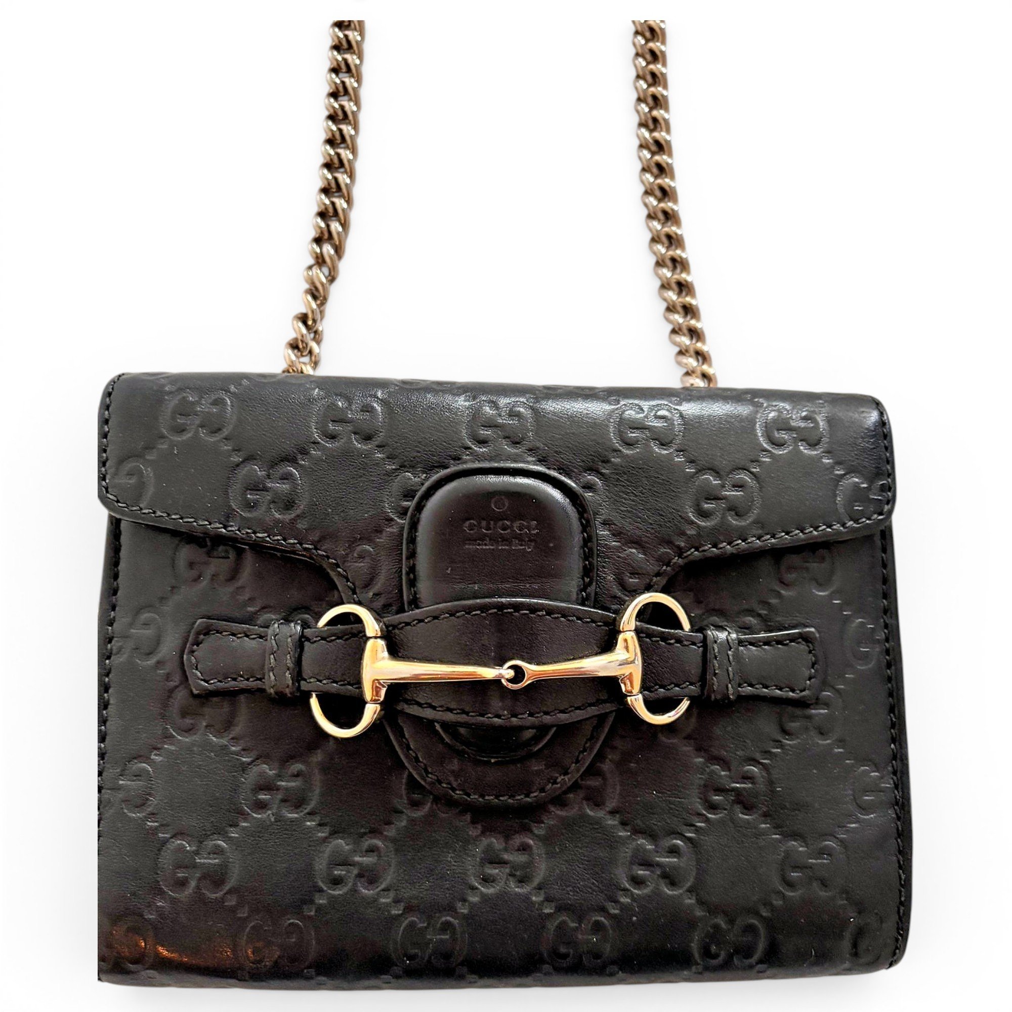Emily leather clutch bag