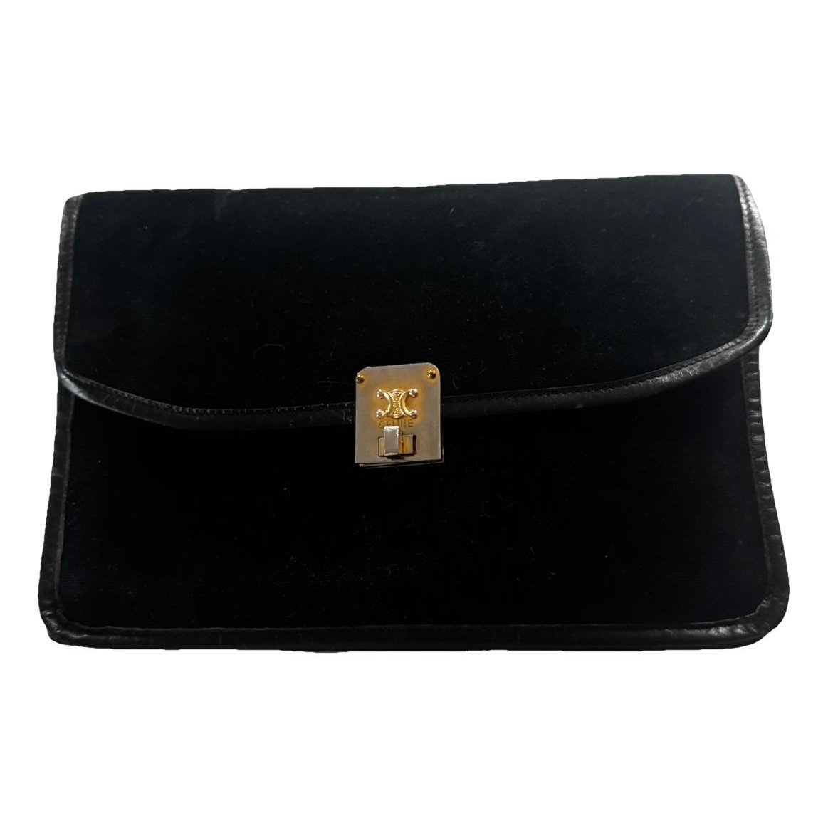 Velvet clutch bag