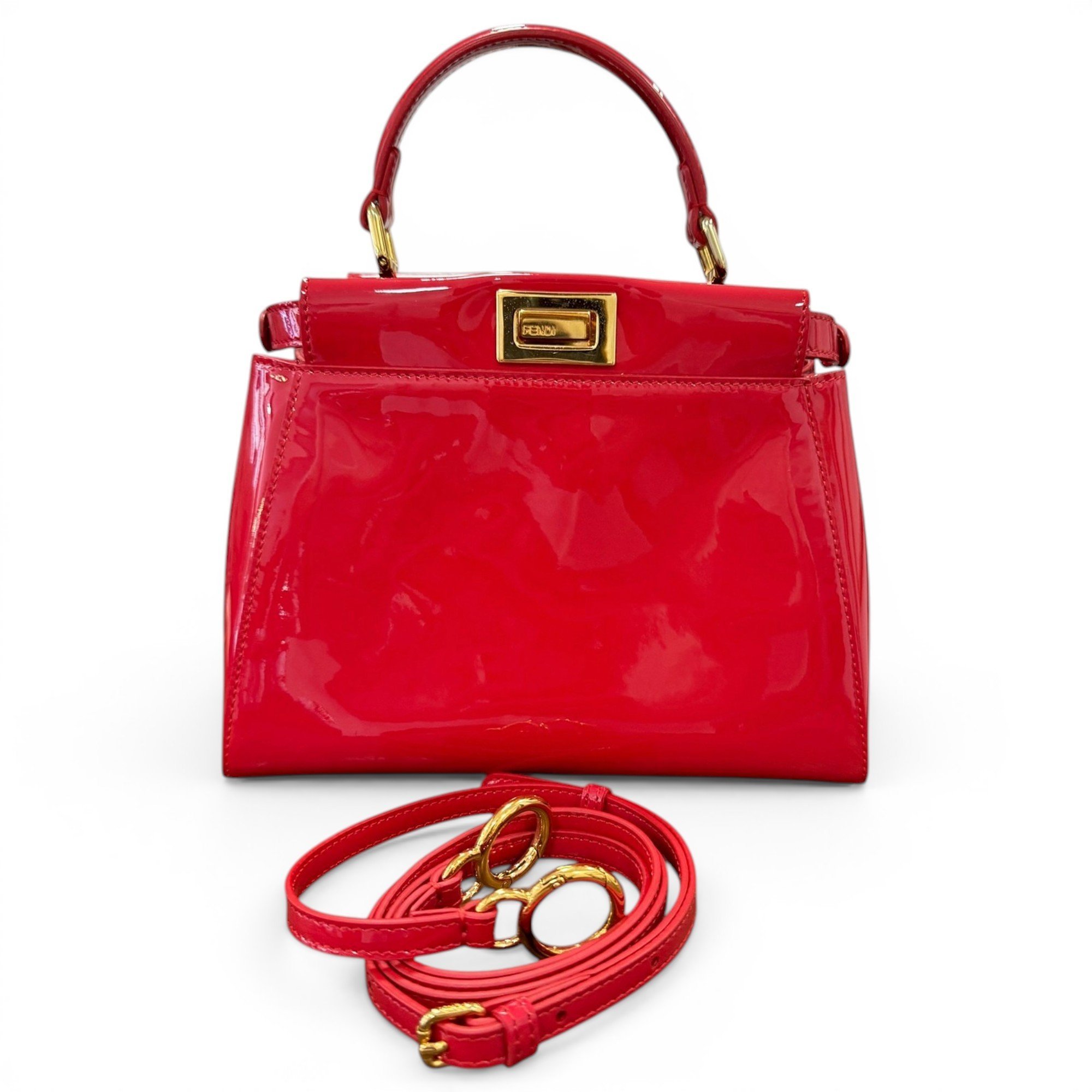 Peekaboo leather handbag