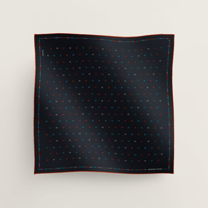 H Tonneau Multicolore Pocket Square 45