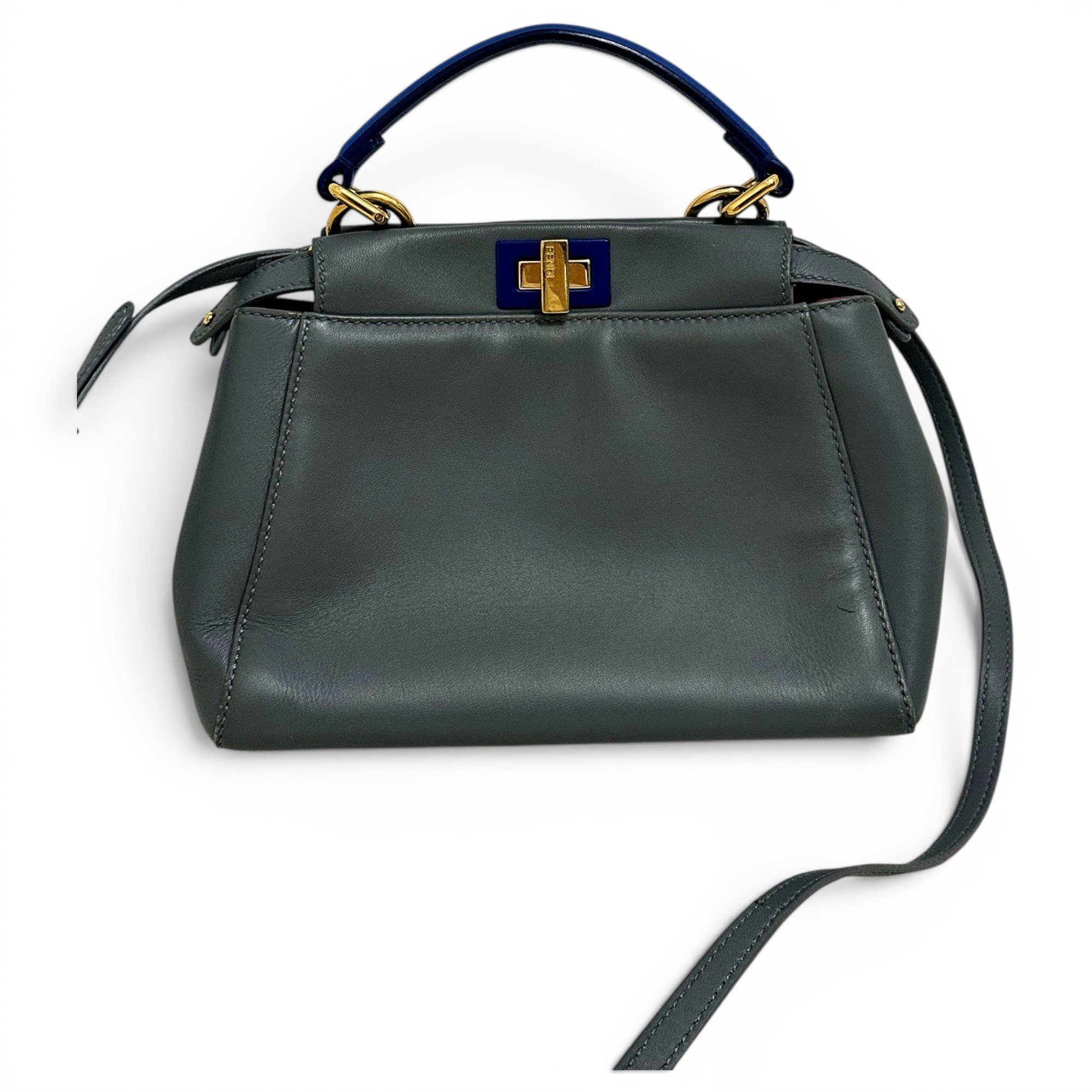 Peekaboo leather handbag