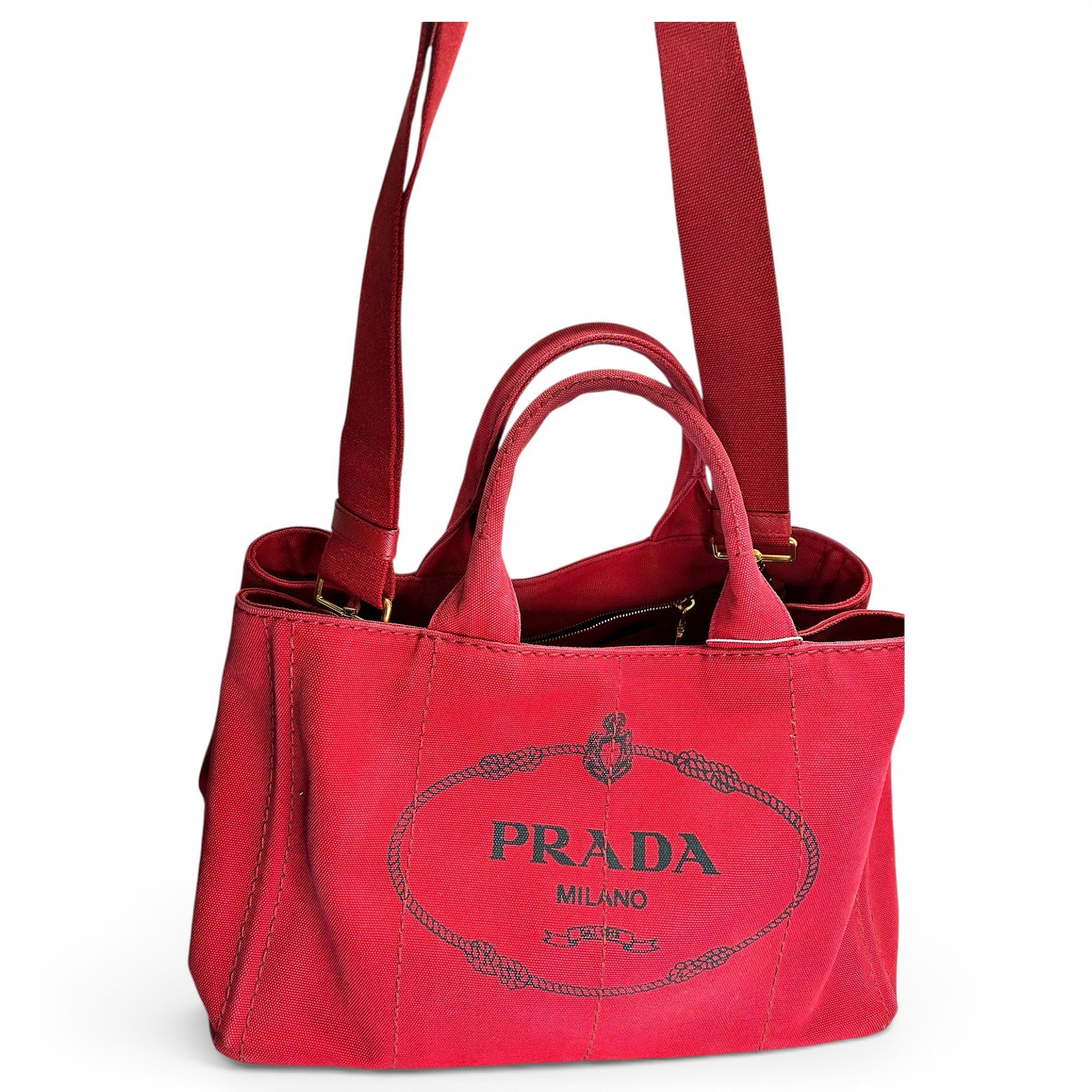 Madras cloth tote