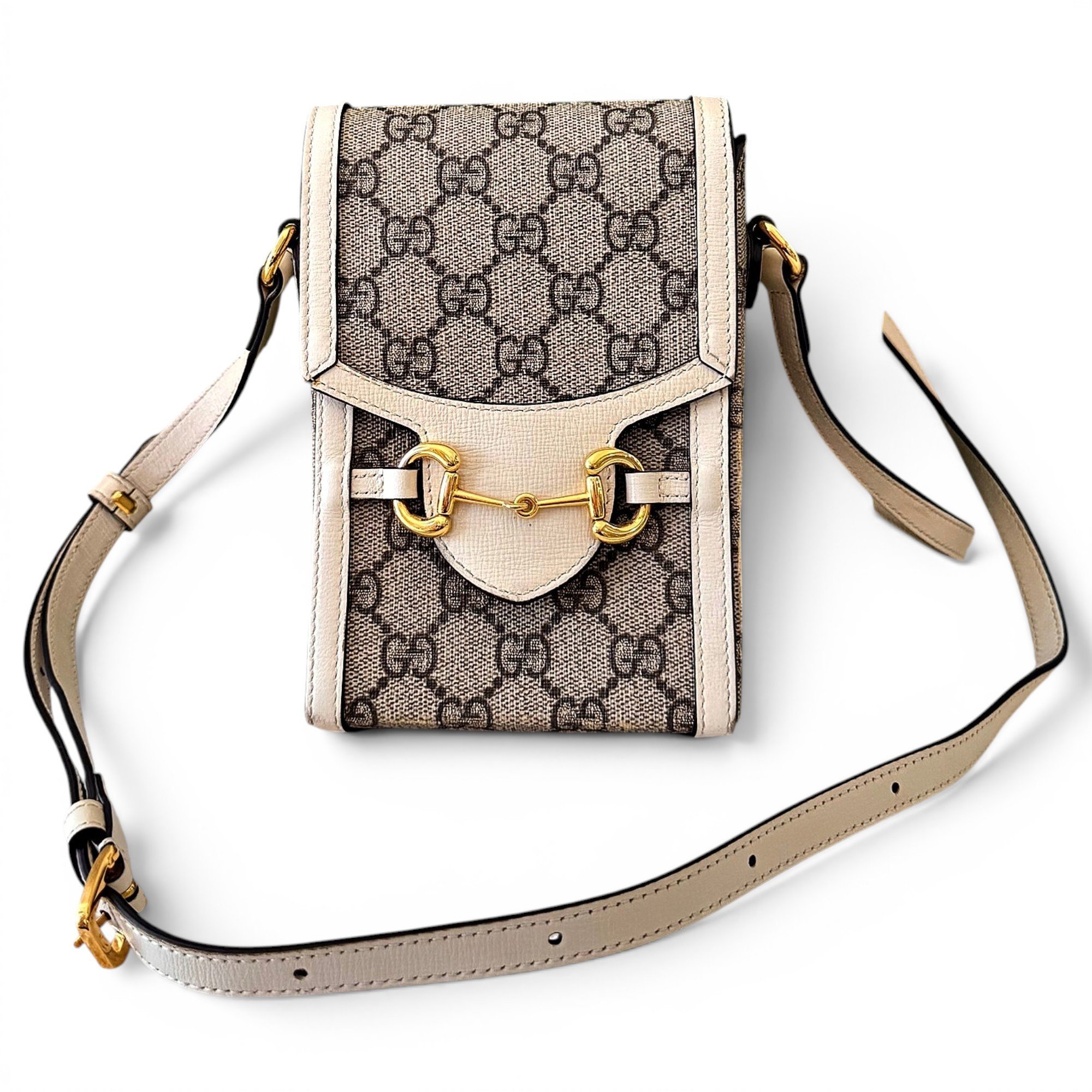 Horsebit 1955 Vertical leather crossbody bag