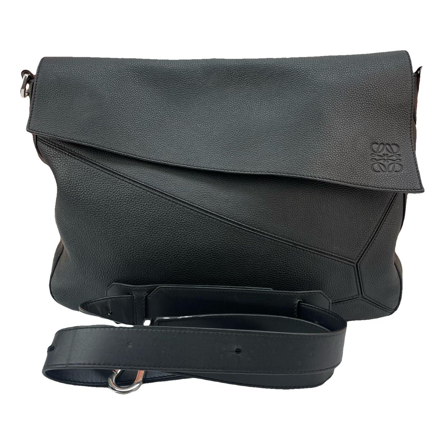 Puzzle leather handbag