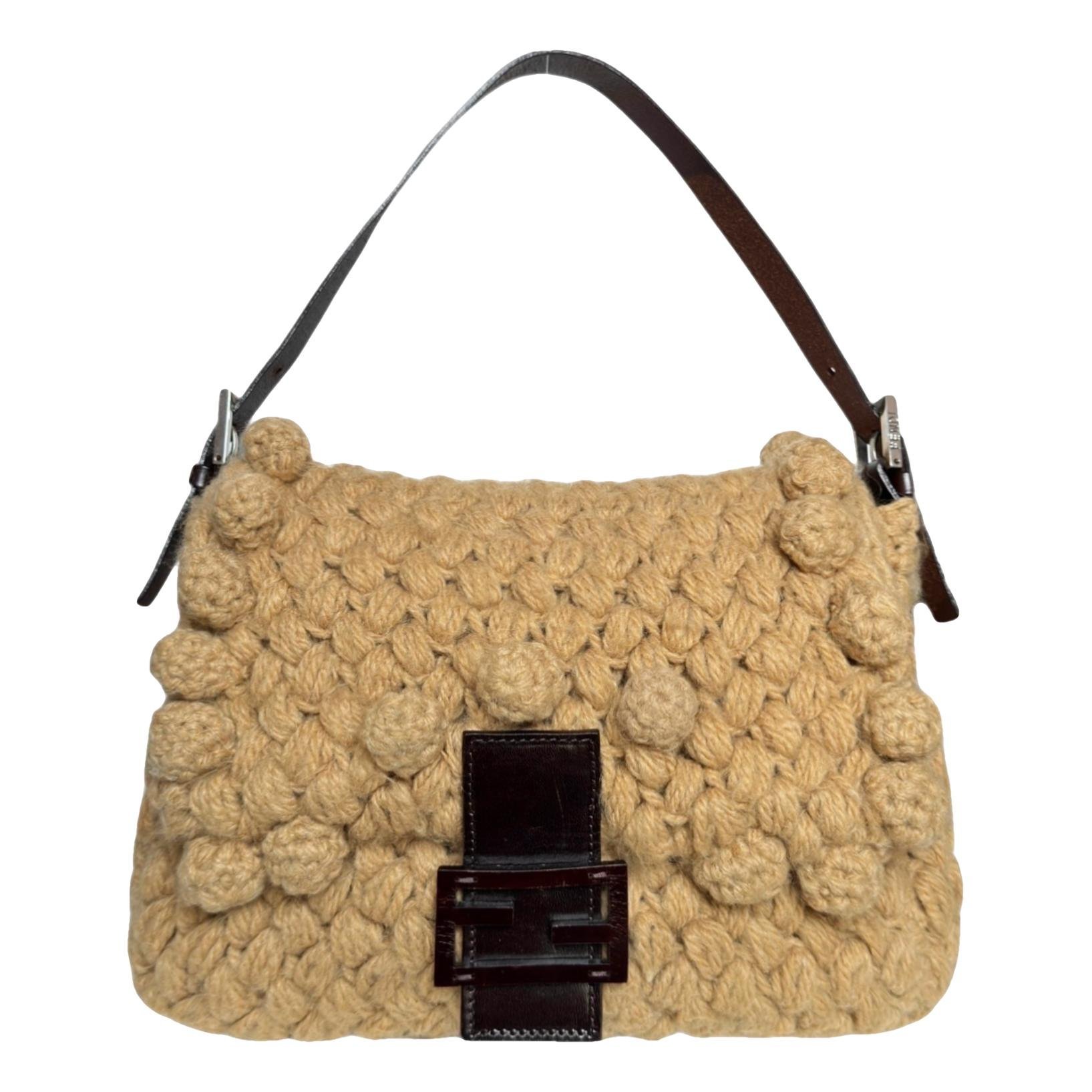Mamma Baguette wool handbag