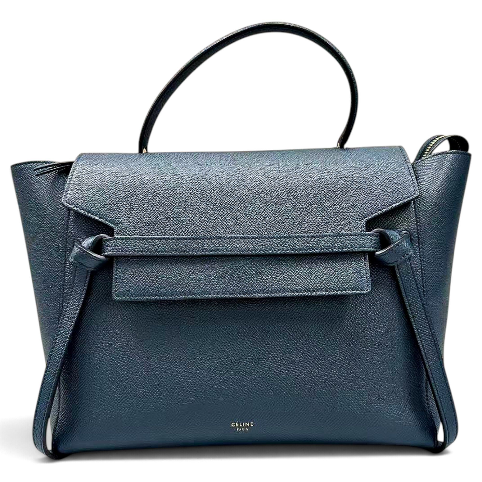 Belt leather handbag