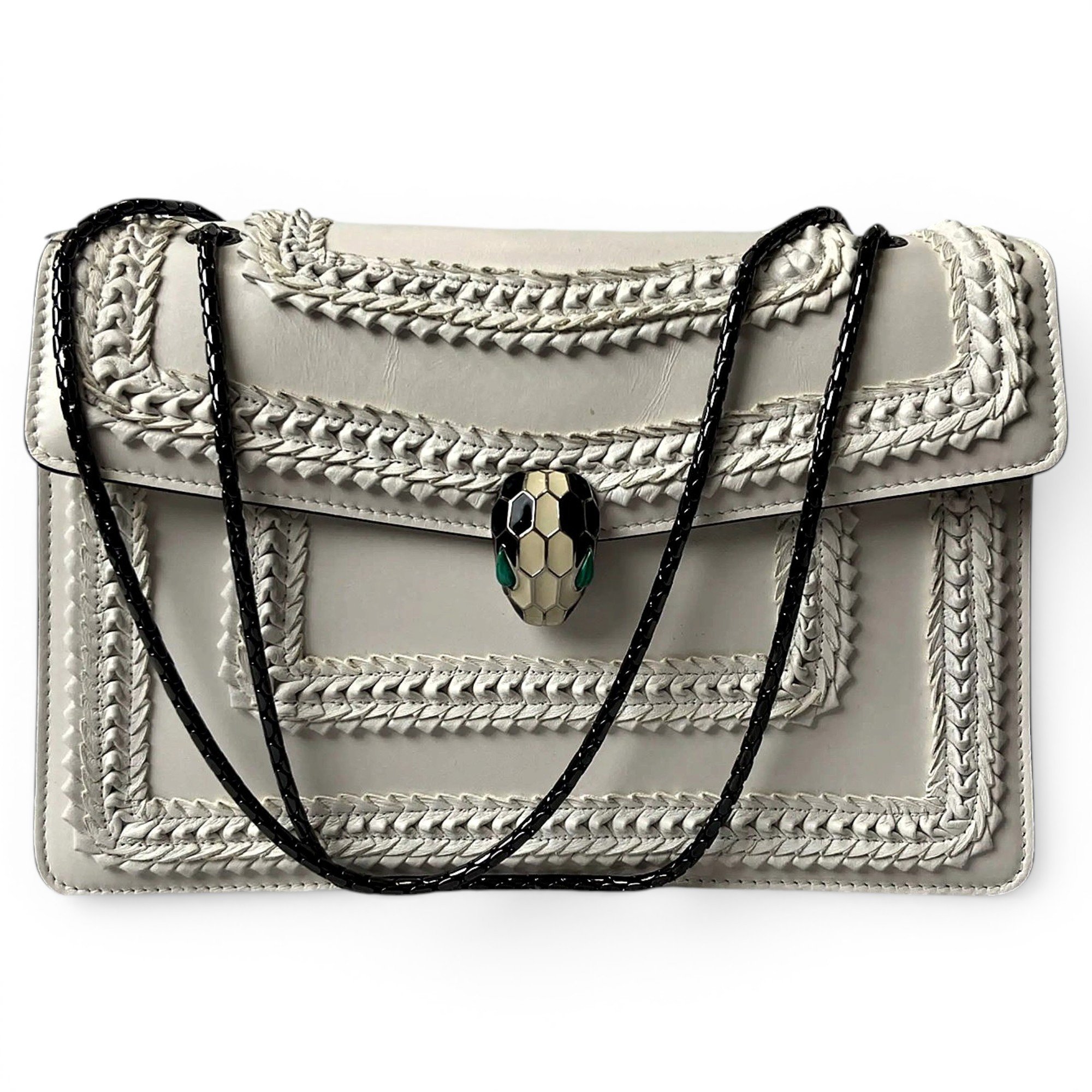 Serpenti leather handbag