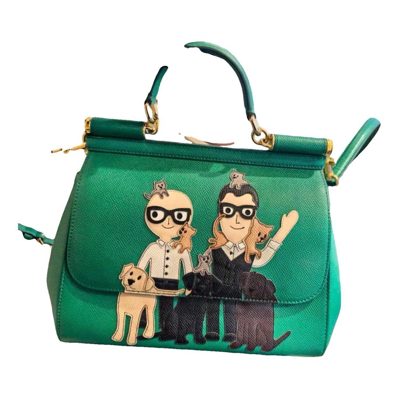 Dolce & Gabbana Sicily leather handbag