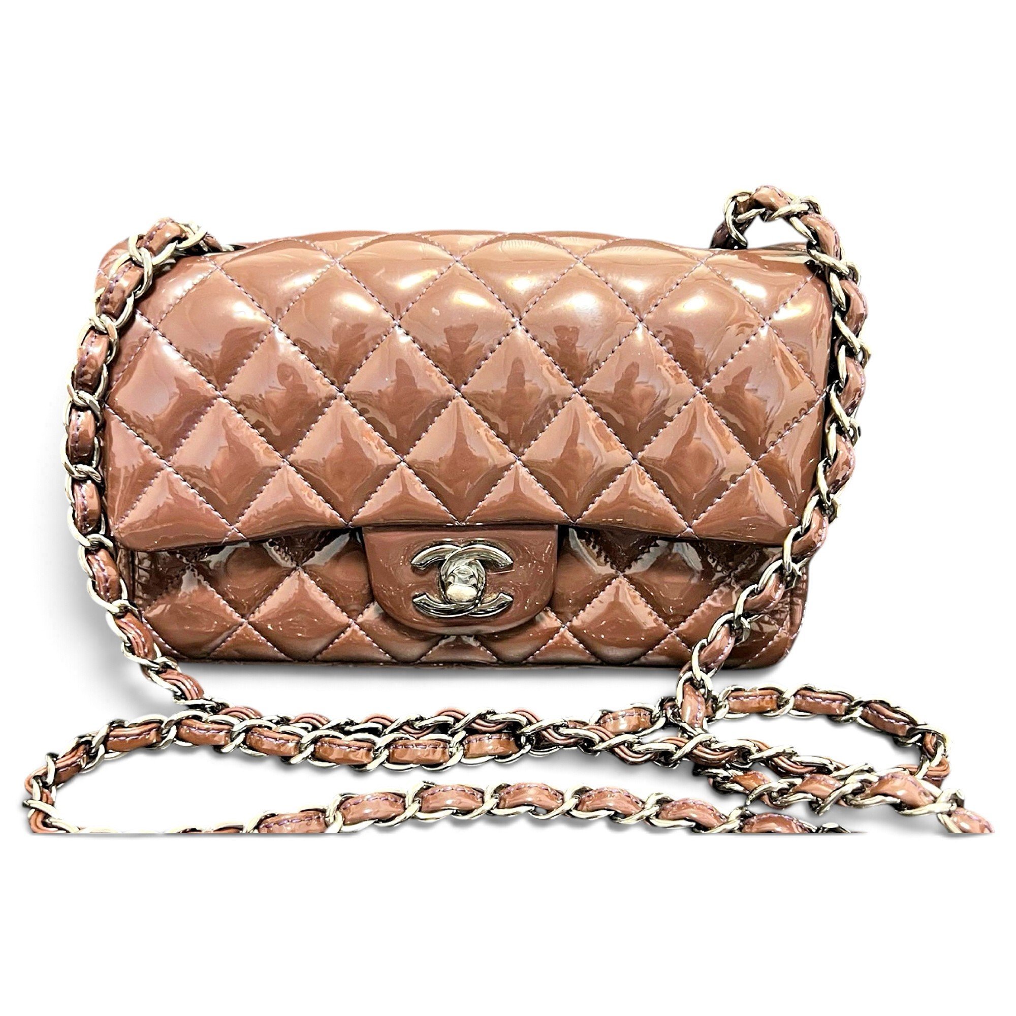 Timeless/Classique patent leather handbag
