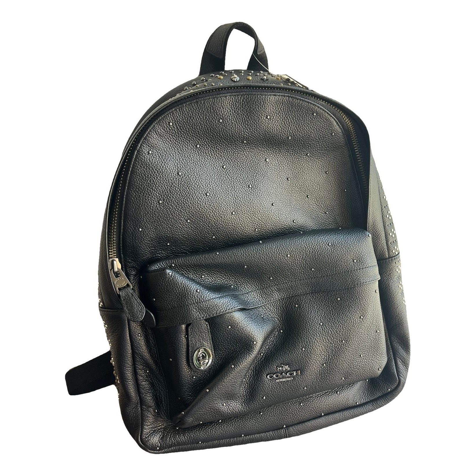Campus leather backpack