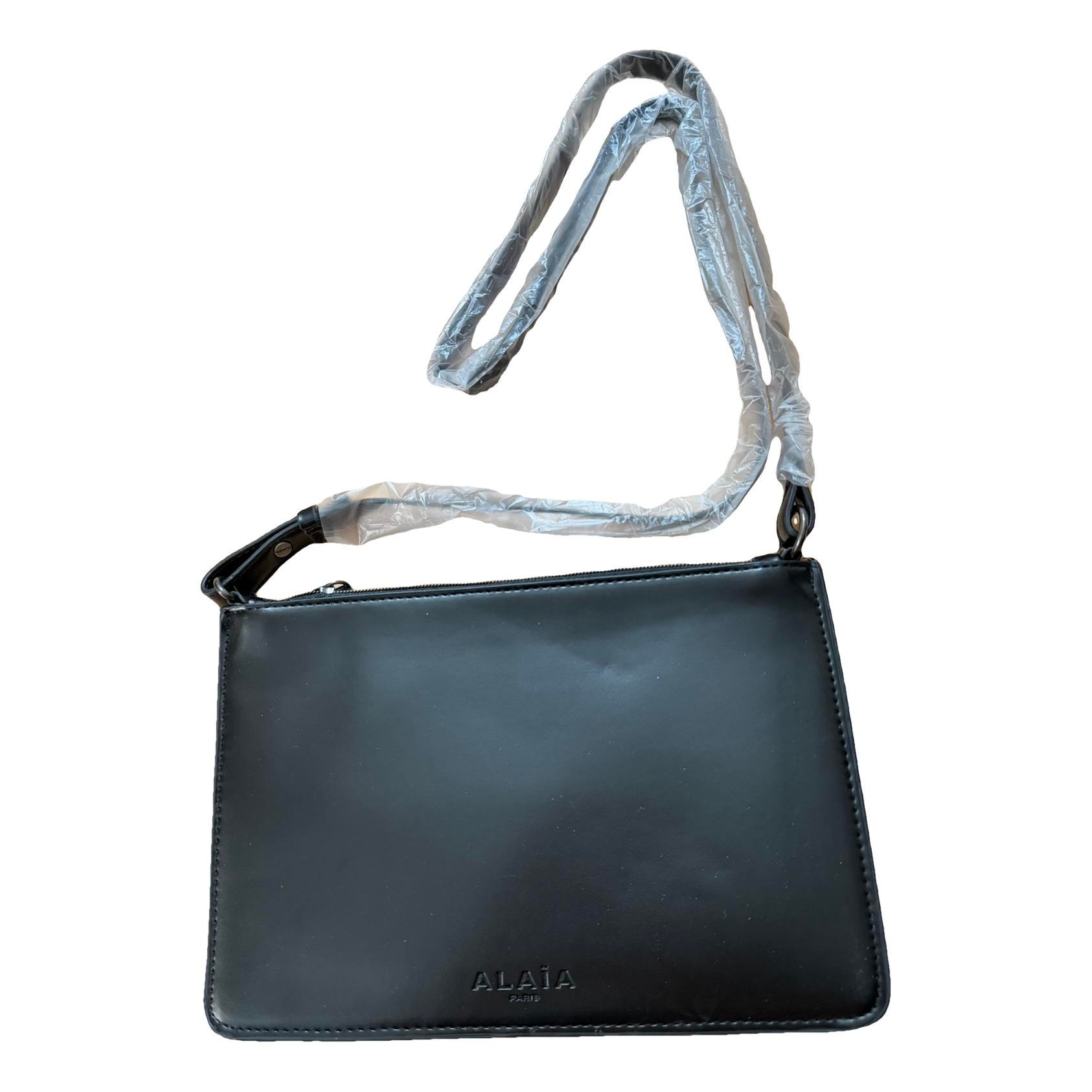 Leather clutch bag