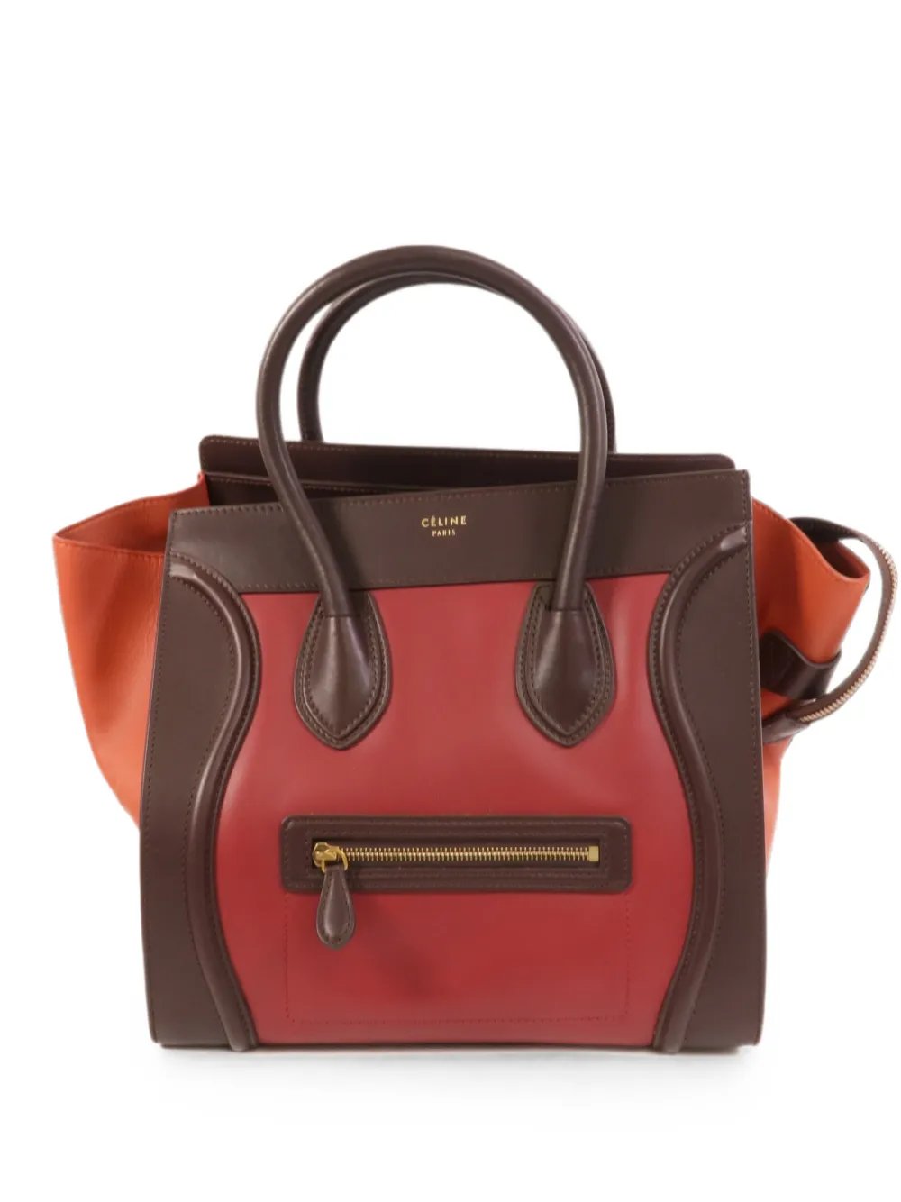 Mini Luggage leather tote bag