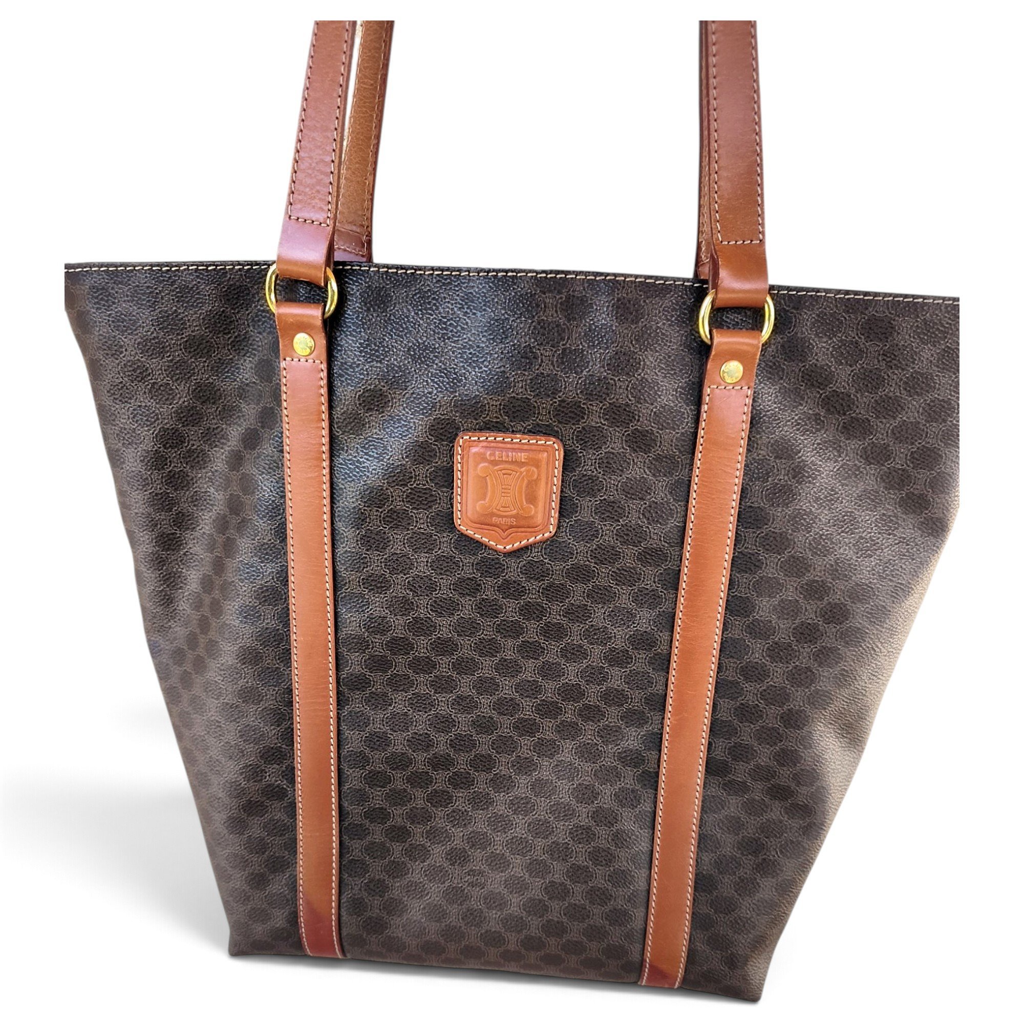 Cabas leather tote