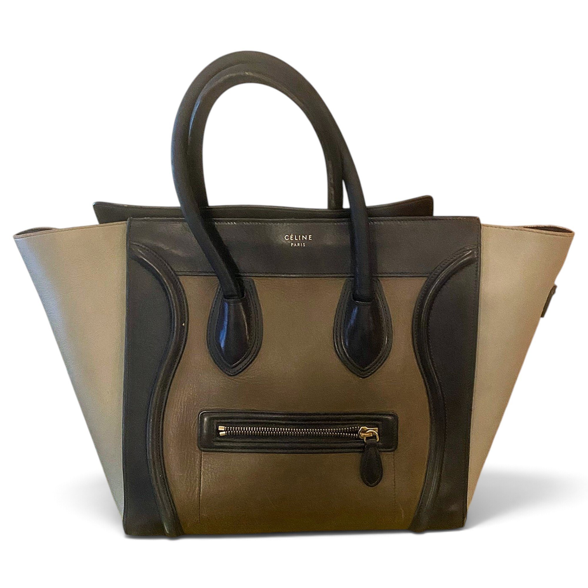 Luggage leather tote