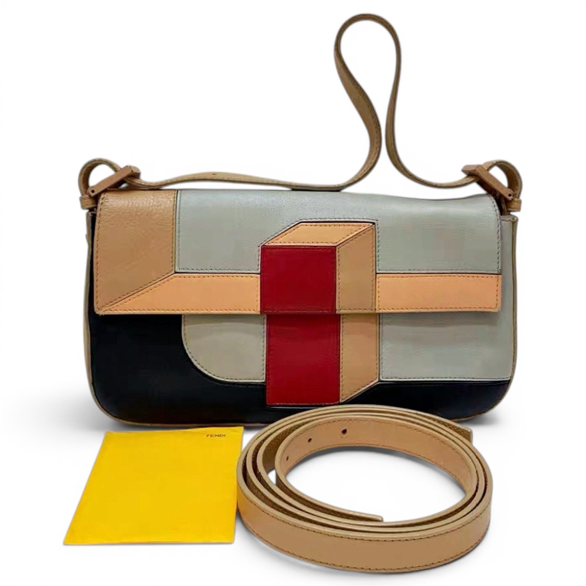 Baguette leather handbag