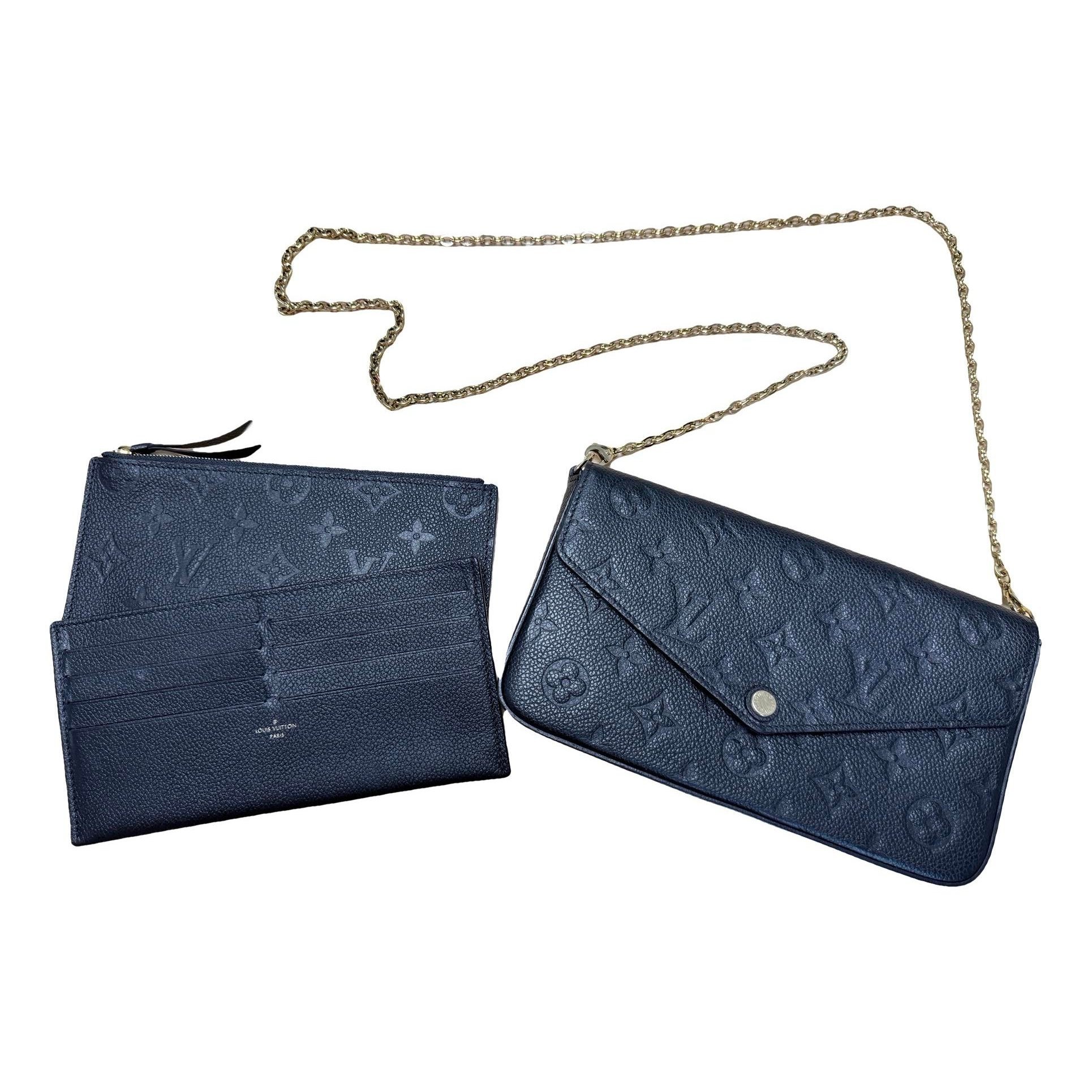 Leather clutch bag