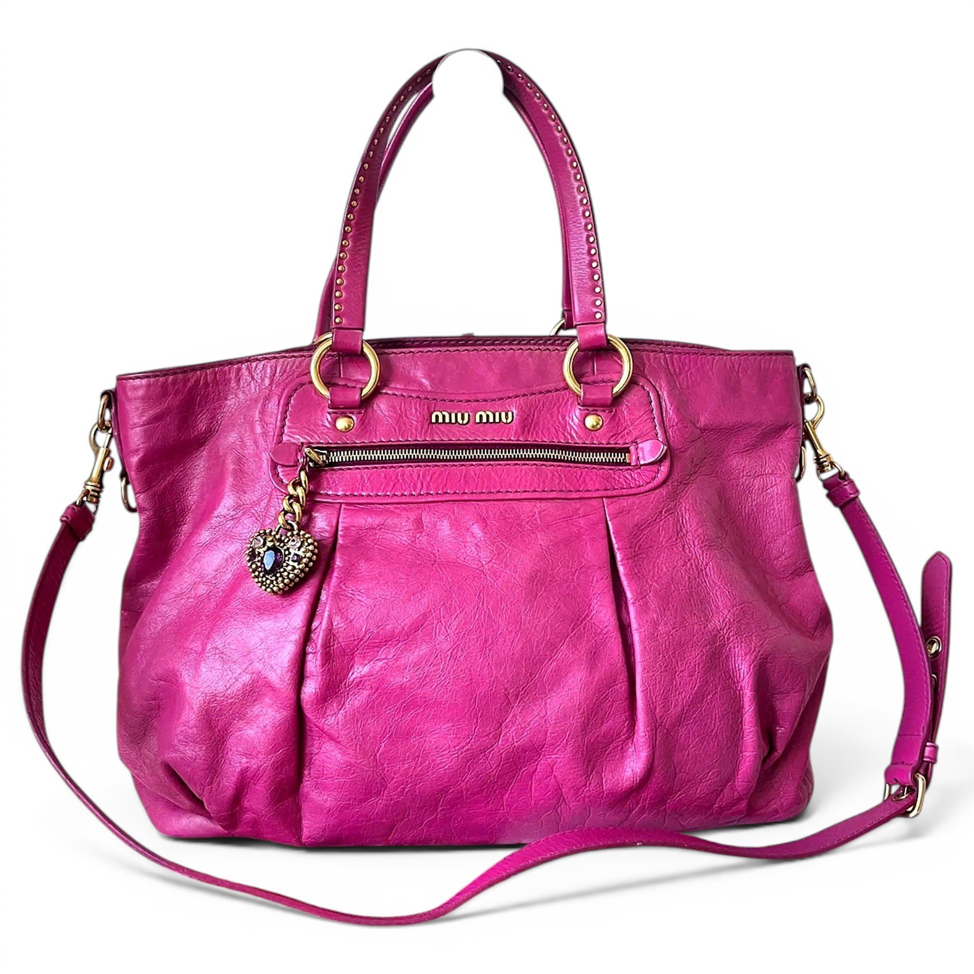 Leather crossbody bag
