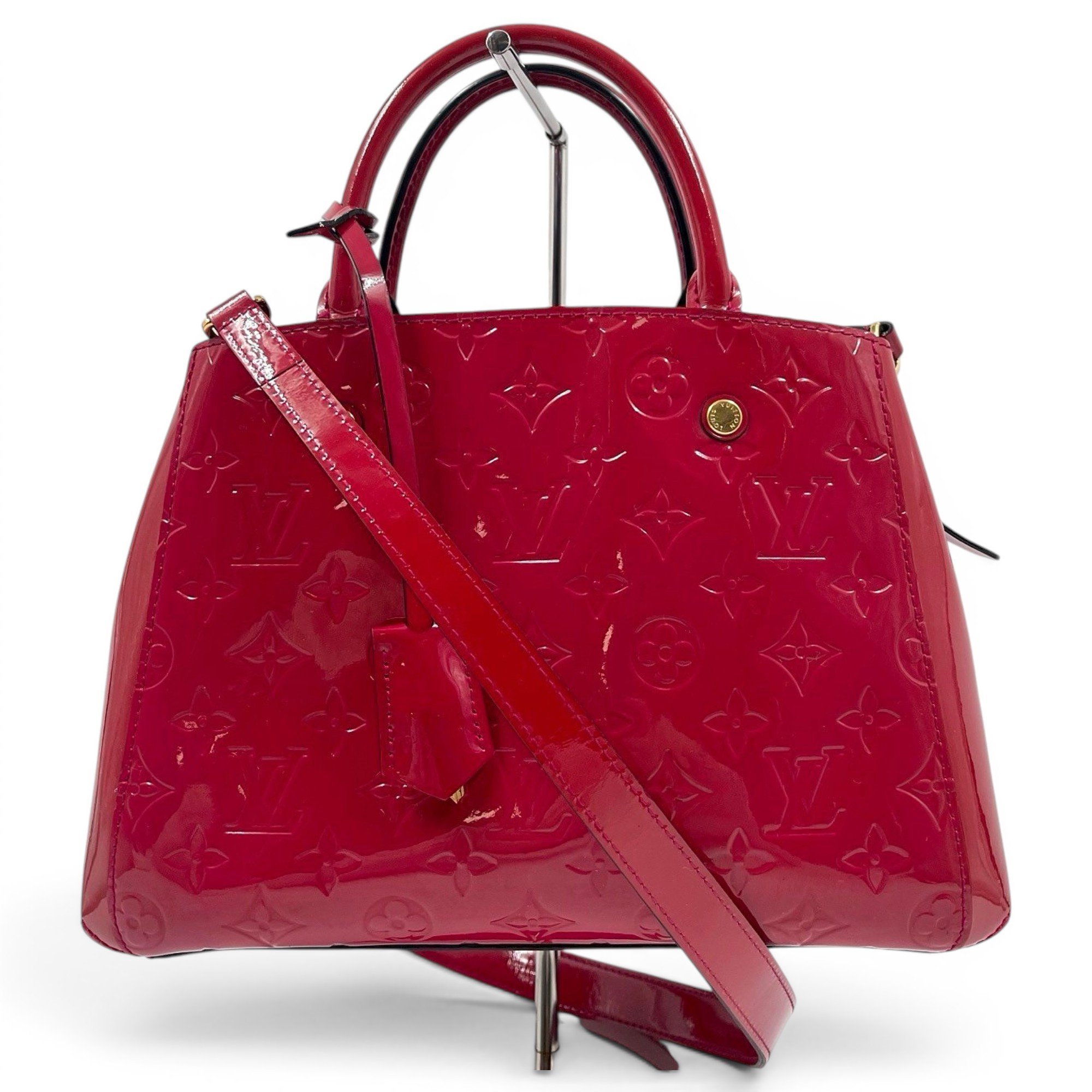 Montaigne patent leather crossbody bag