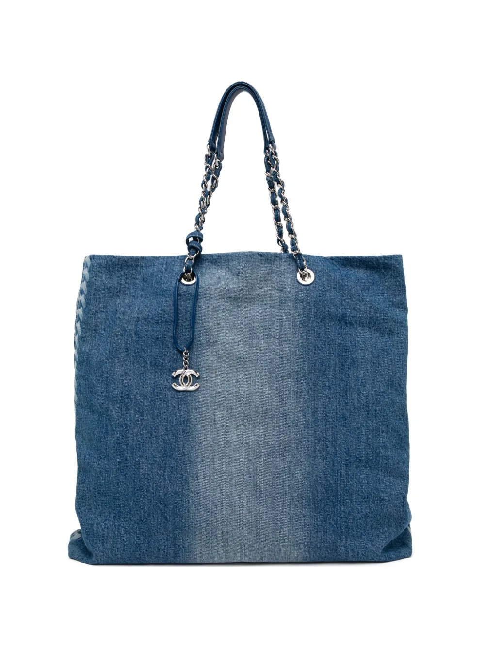 chain-link whipstitch shopper bag